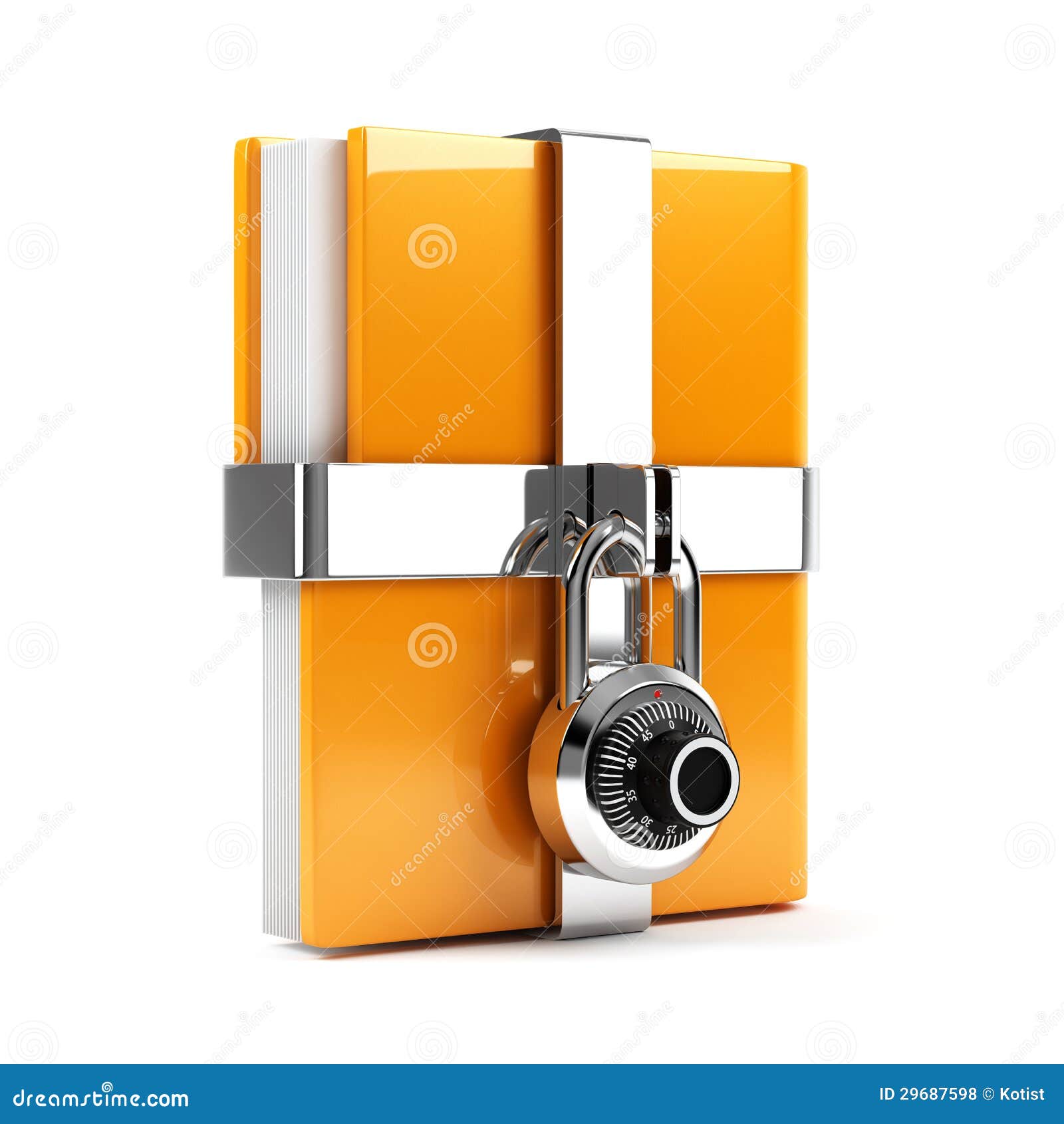 Folder With Combination Lock Royalty Free Stock Photos Image 29687598