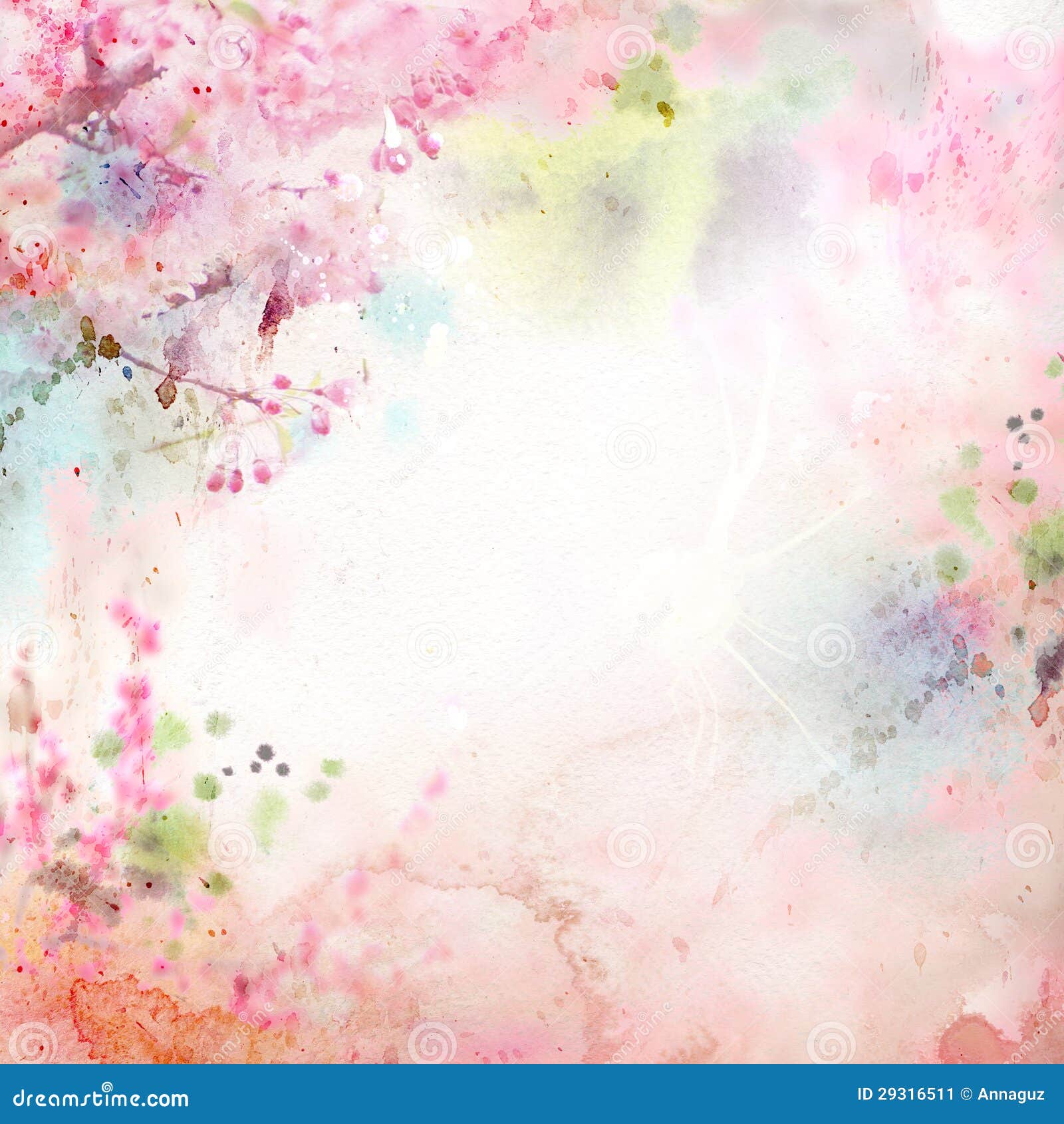 Japanese Pink Water Painting Japanese Pink Water Painting