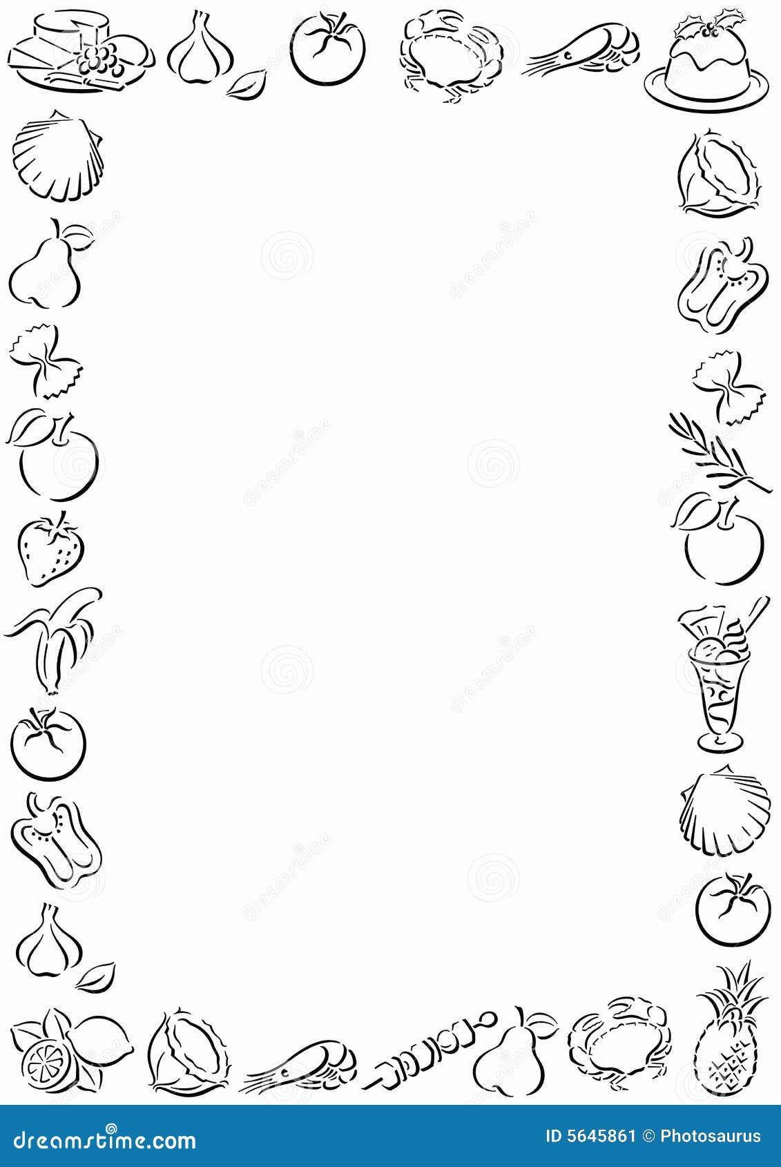 clipart food borders frames - photo #30