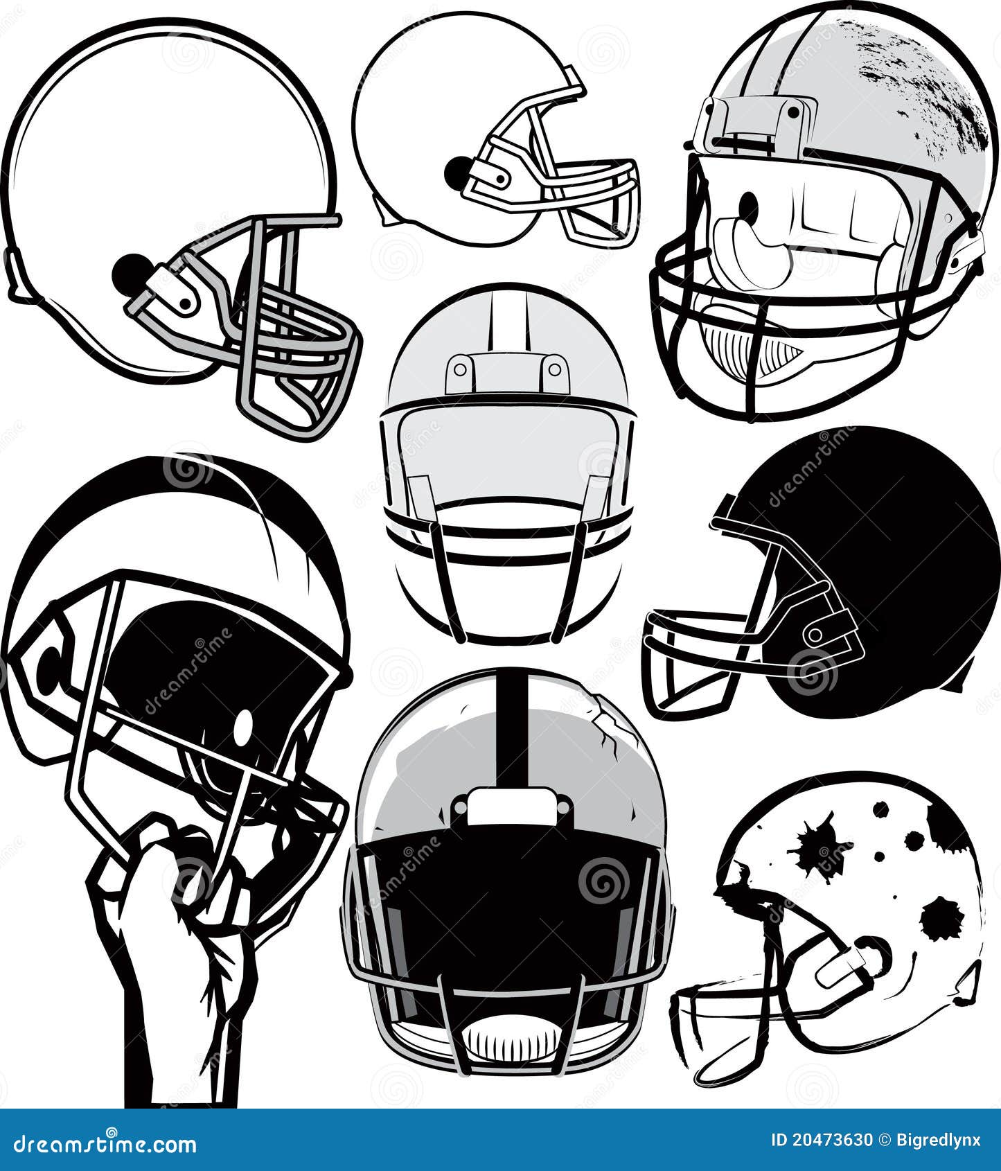 clipart football helmet outline - photo #48