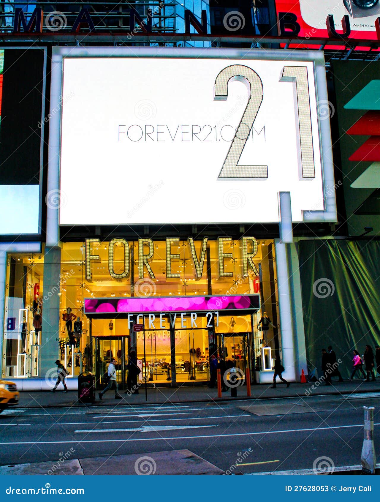 The Forever 21 retail store located at Times Square, Manhattan, NYC.