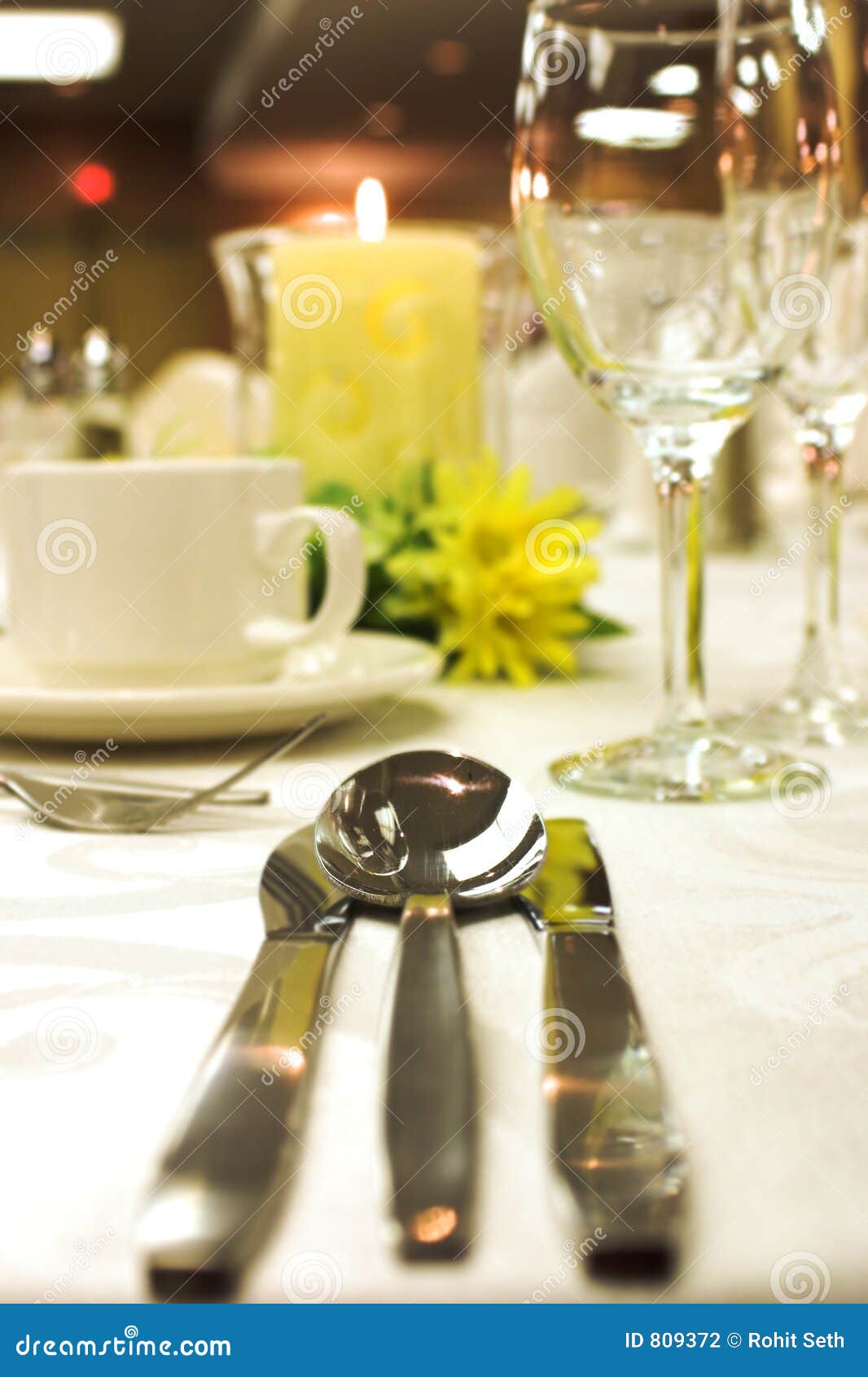Formal Dinner Setting Stock Photography Image 809372