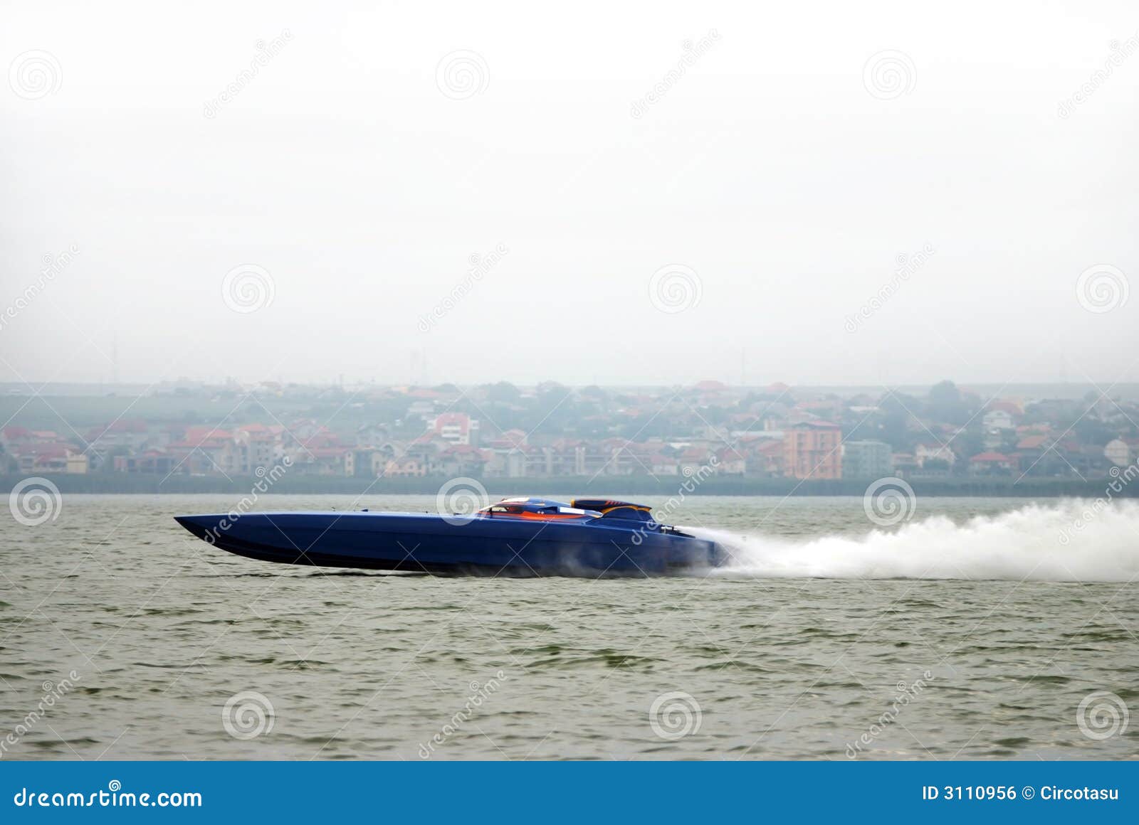 Formula one racing boat , shot at the F1 competition September 2007 in