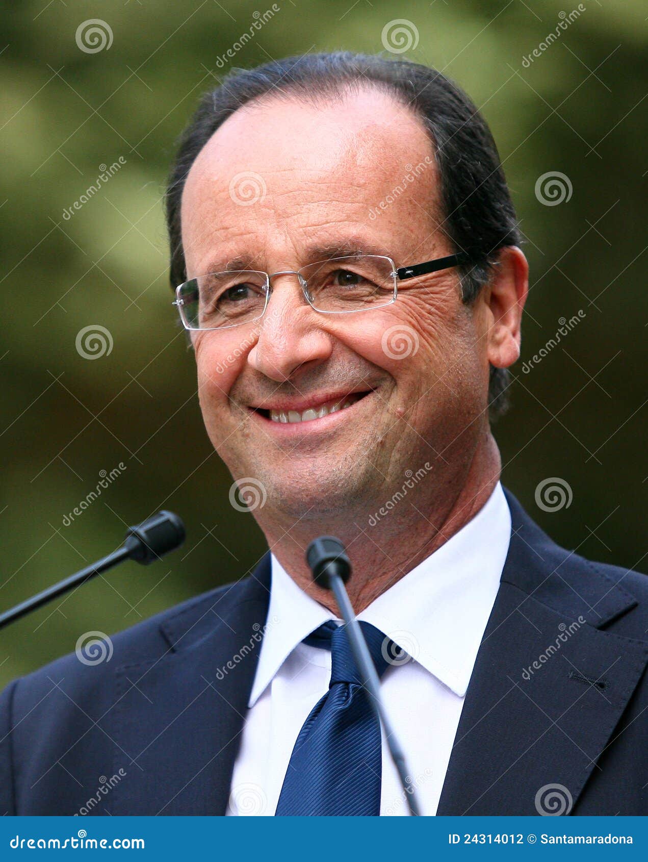 Französischer Politiker Francois Hollande Redaktionelles Stockfotografie