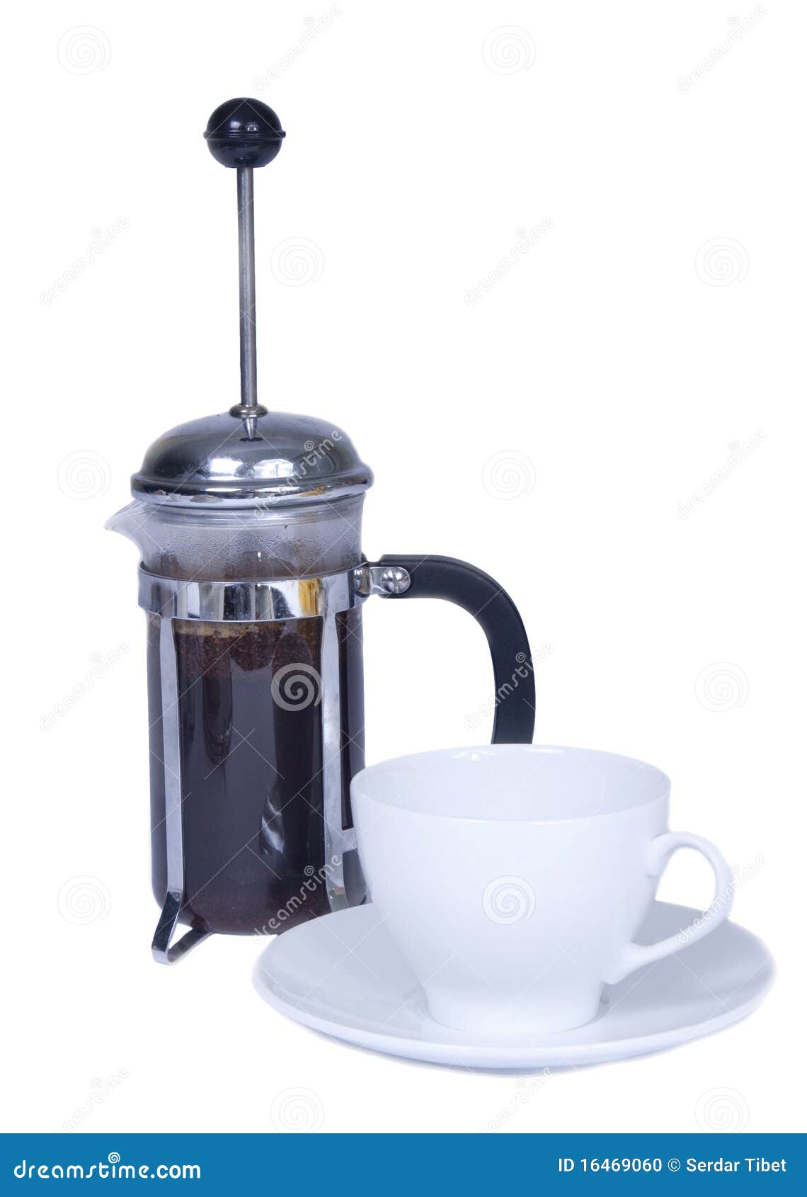 French Press Coffee Maker Stock Photo - Image: 16469060