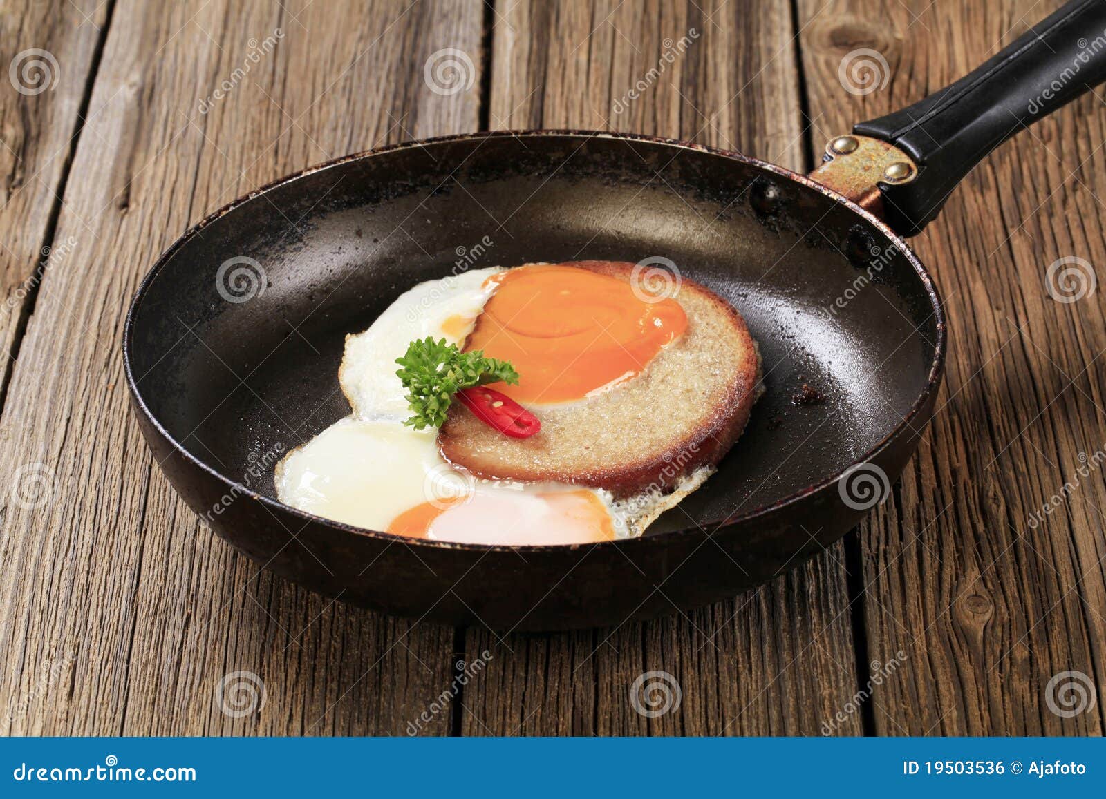 Fried Egg And Bread Royalty Free Stock Image Image 19503536
