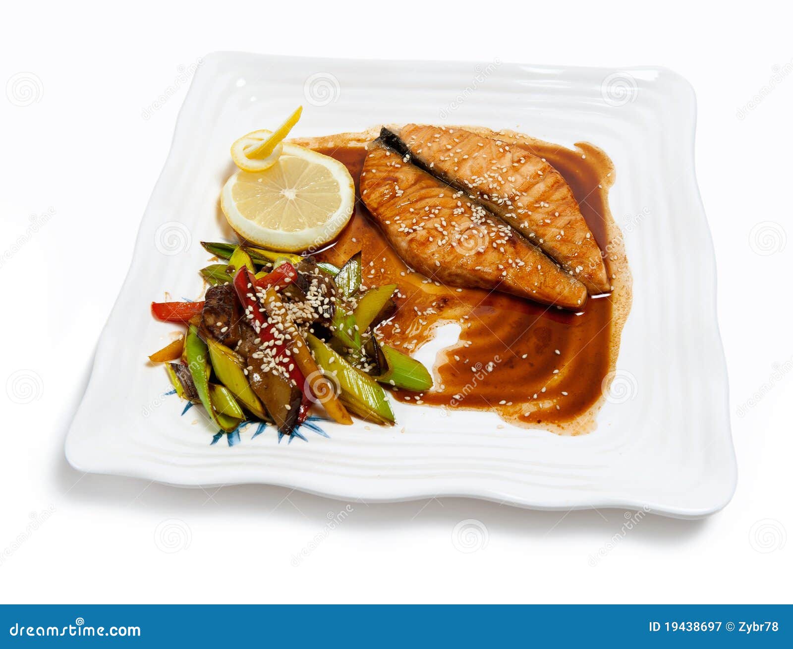 Fried Fish On A Plate Royalty Free Stock Photography Image 19438697