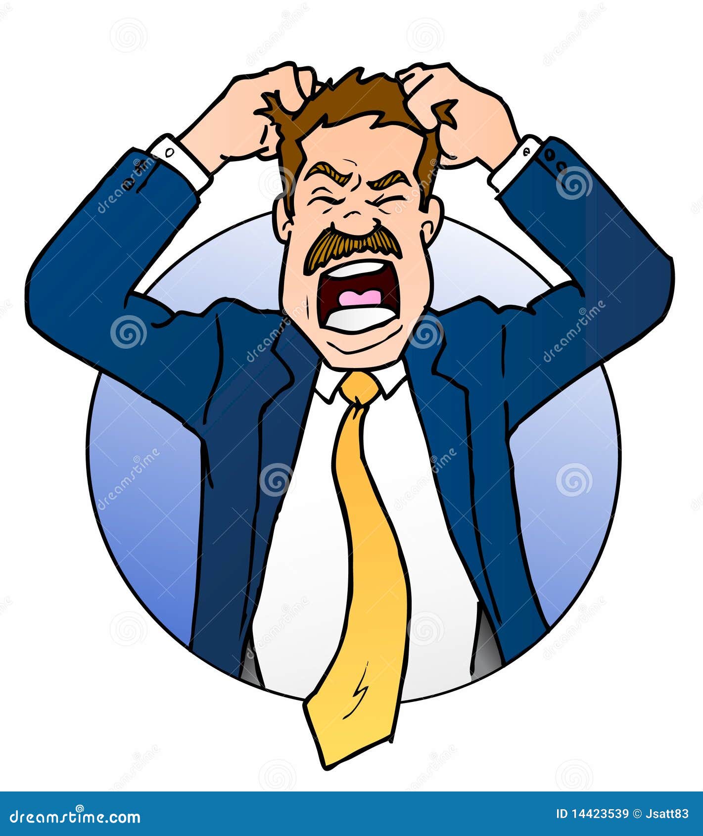 clipart man pulling hair - photo #13