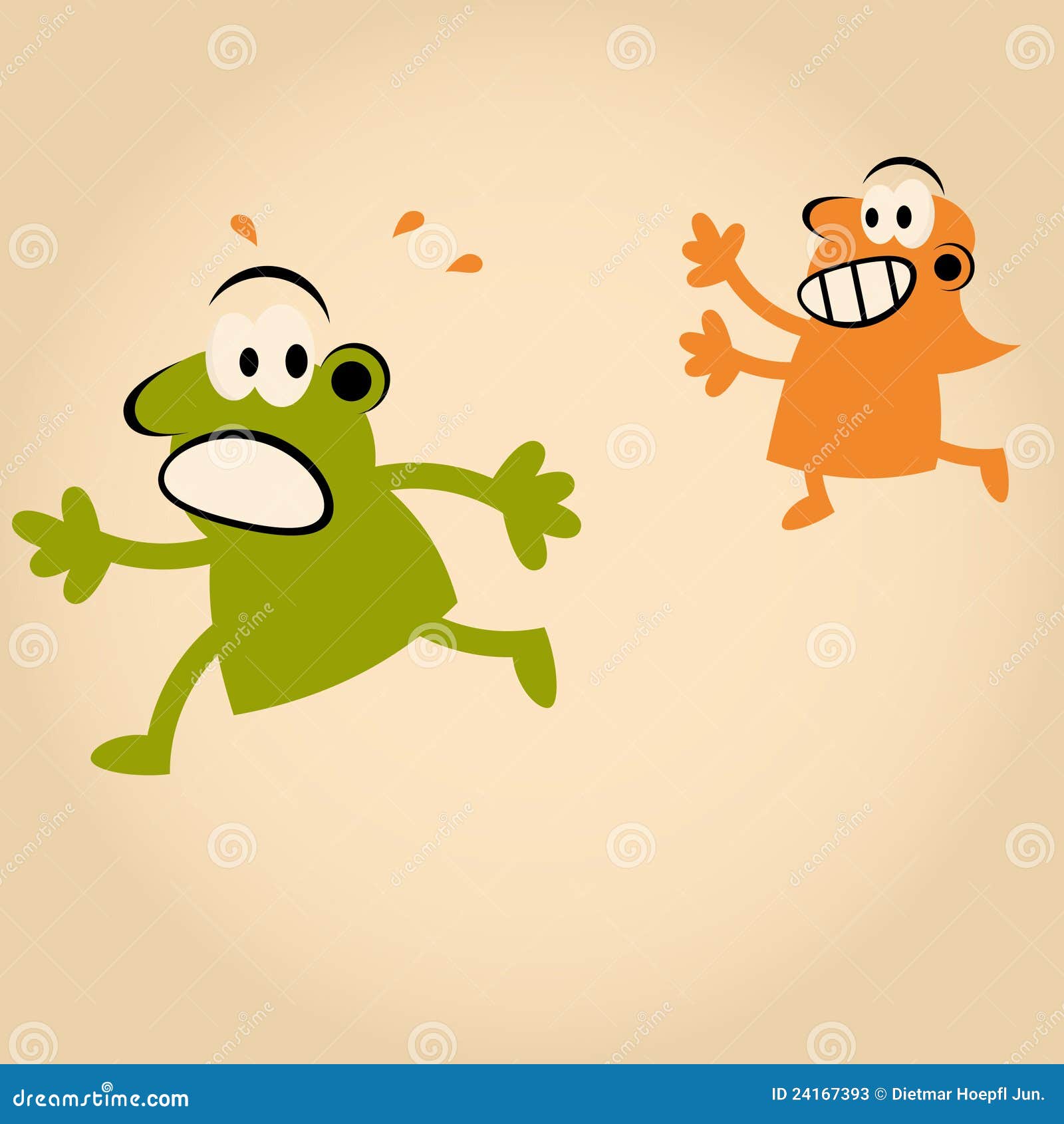 Funny Cartoon Couple Stock Photos - Image: 24167393