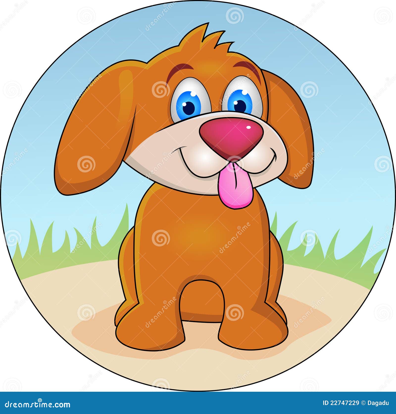 Funny Dog Cartoon Royalty Free Stock Images - Image: 22747229