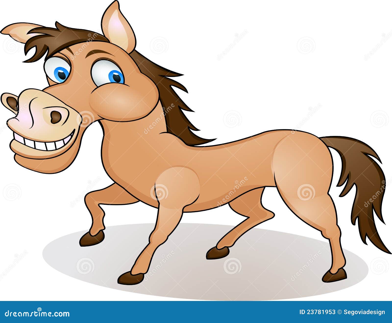Funny Horse Cartoon Stock Photos - Image: 23781953