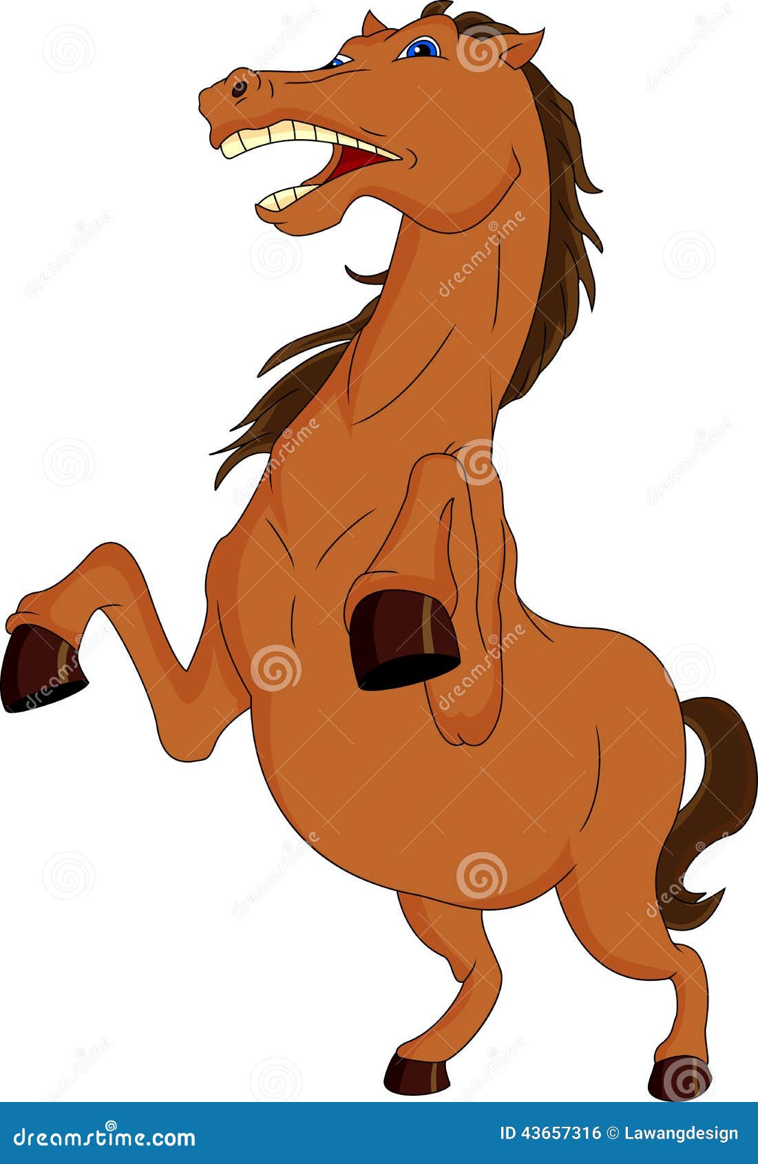 Funny horse cartoon