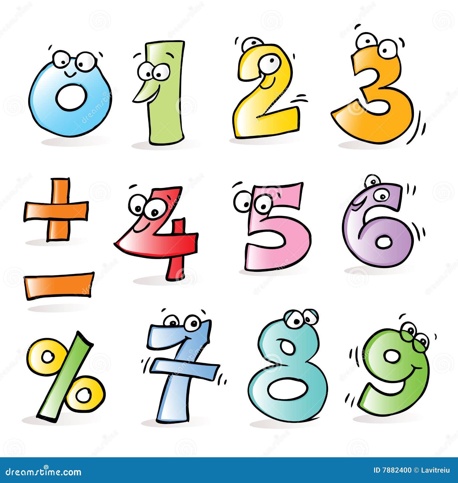 free funny numbers clipart - photo #10