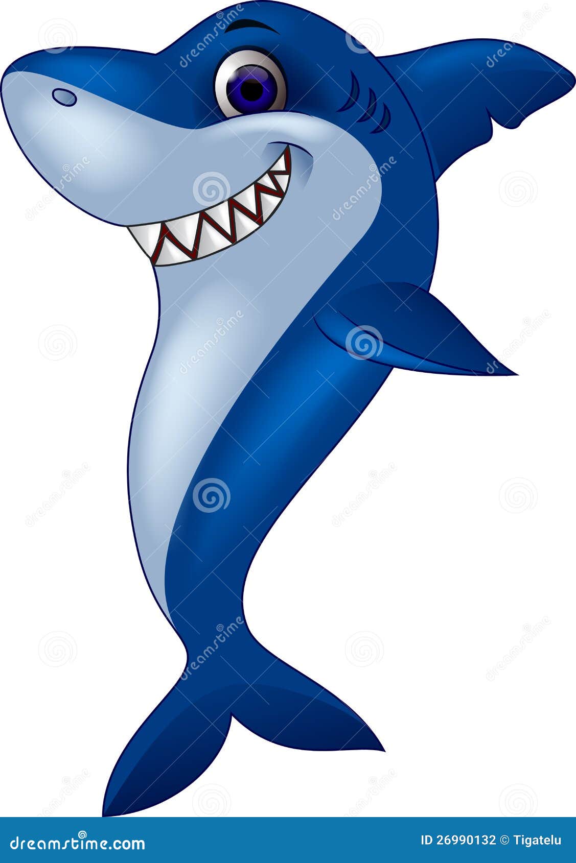 Funny Shark Cartoon Stock Photography - Image: 26990132