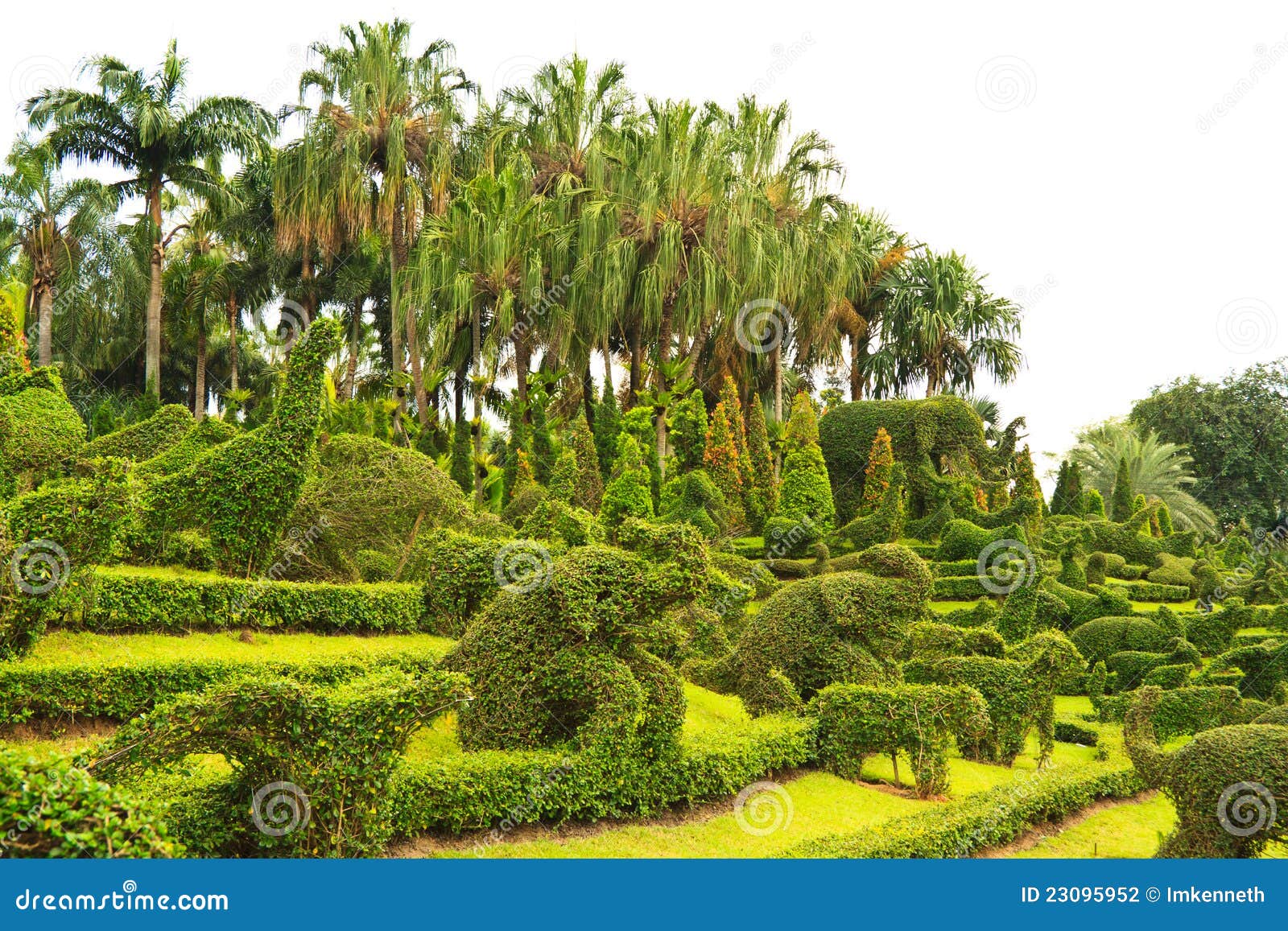 Garden With Animal Shaped Design Stock Photography - Image: 23095952