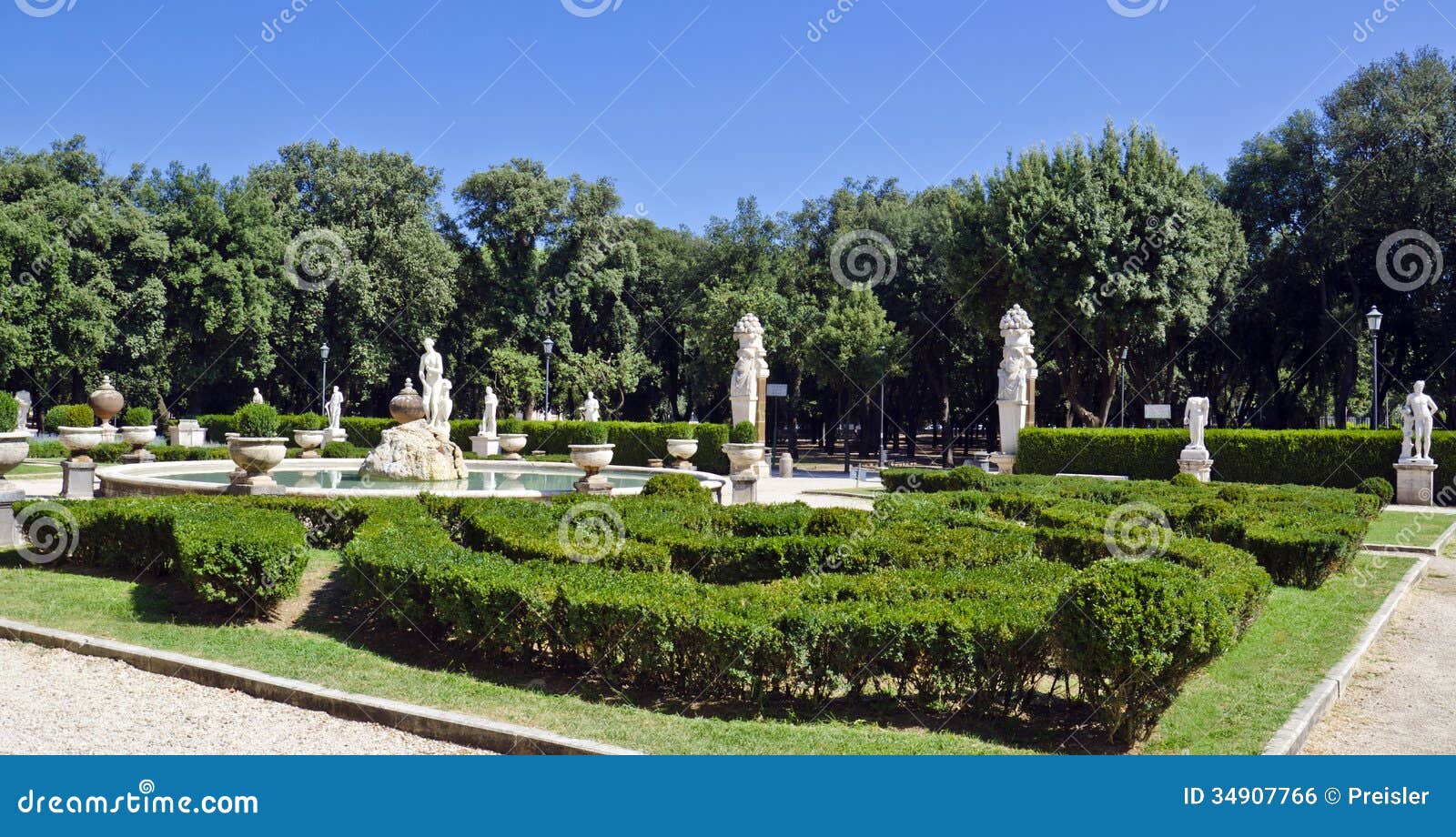 Garden Of Venus, Villa Borghese Royalty Free Stock Image ...