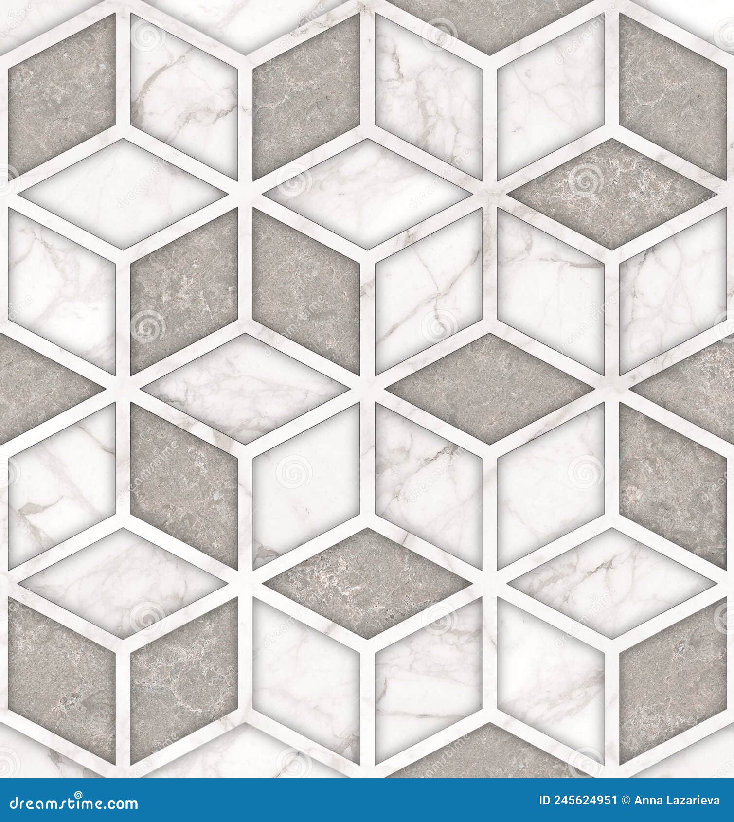 Geometric Pattern With Marble Texture Stock Illustration Illustration