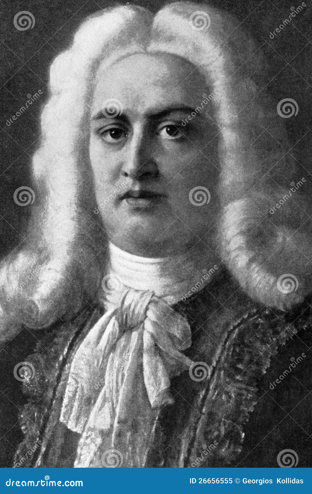 George Frideric Handel (1685-1759) auf dem Gravieren von 1908.