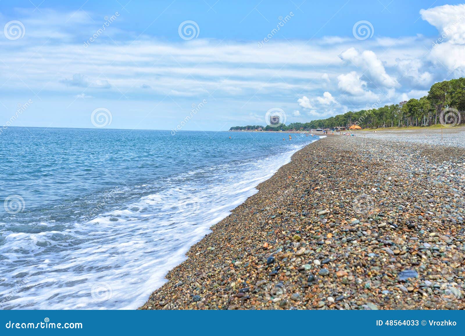 Georgia Batumi Beach Landscape Coast Black Sea Stock Photo ...
