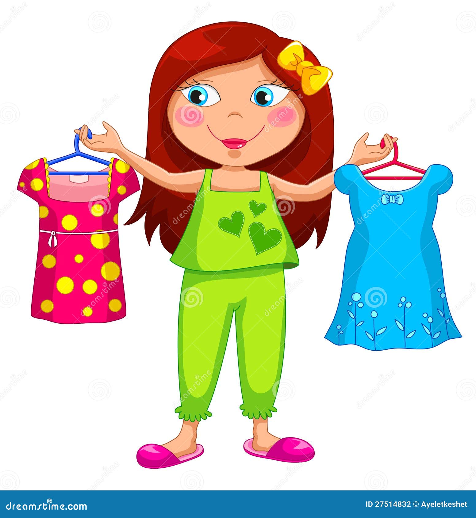 clipart girl getting dressed - photo #8