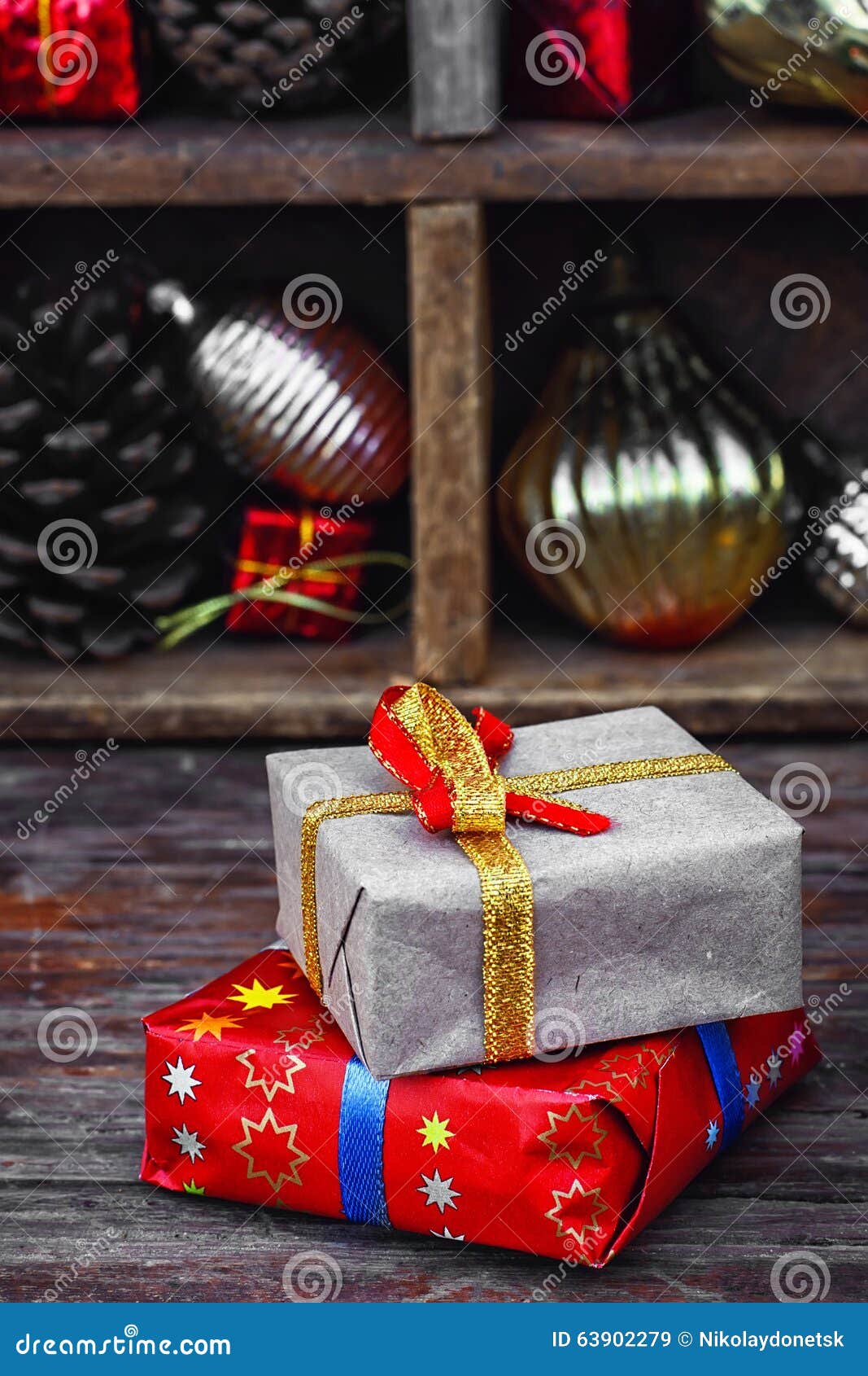 Gift Box For Christmas Stock Photo - Image: 63902279