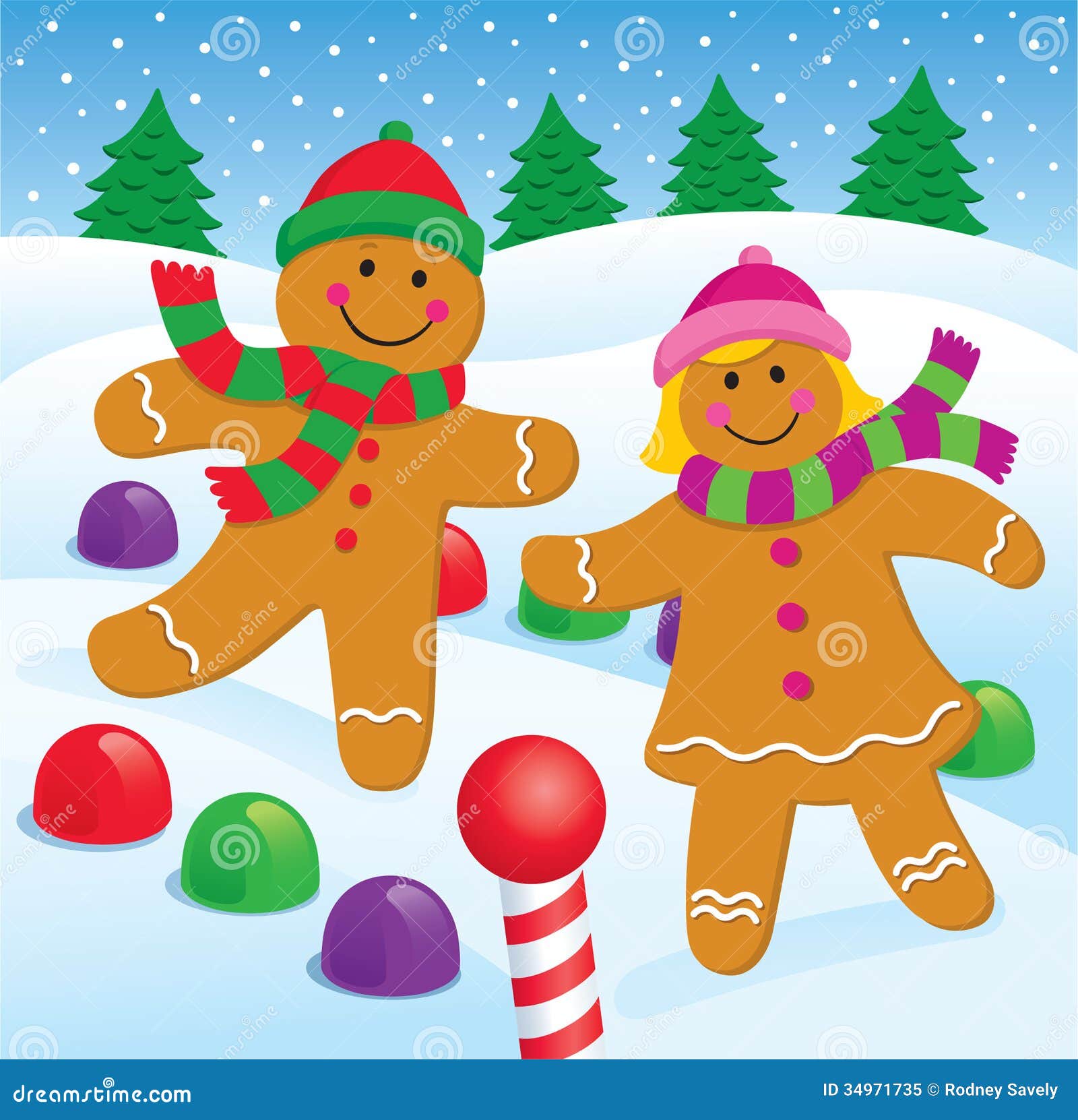 gingerbread boy and girl clipart - photo #28