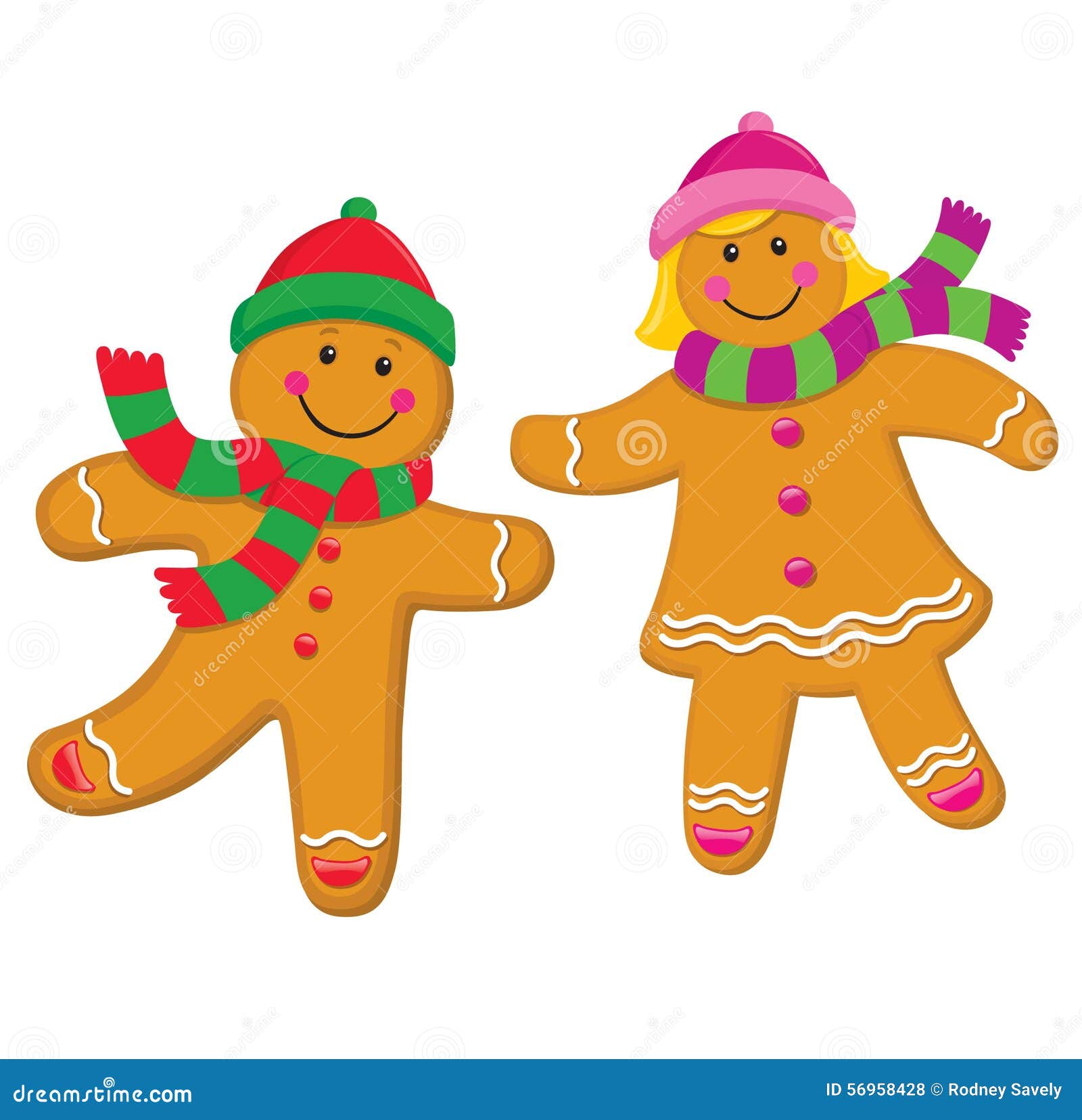 gingerbread boy and girl clipart - photo #16