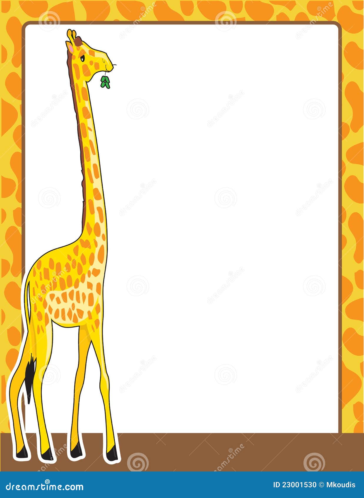 free giraffe print border clip art - photo #36