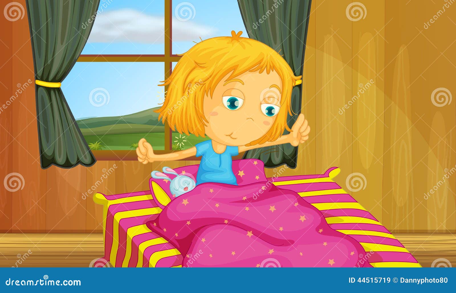 clipart girl in bed - photo #12