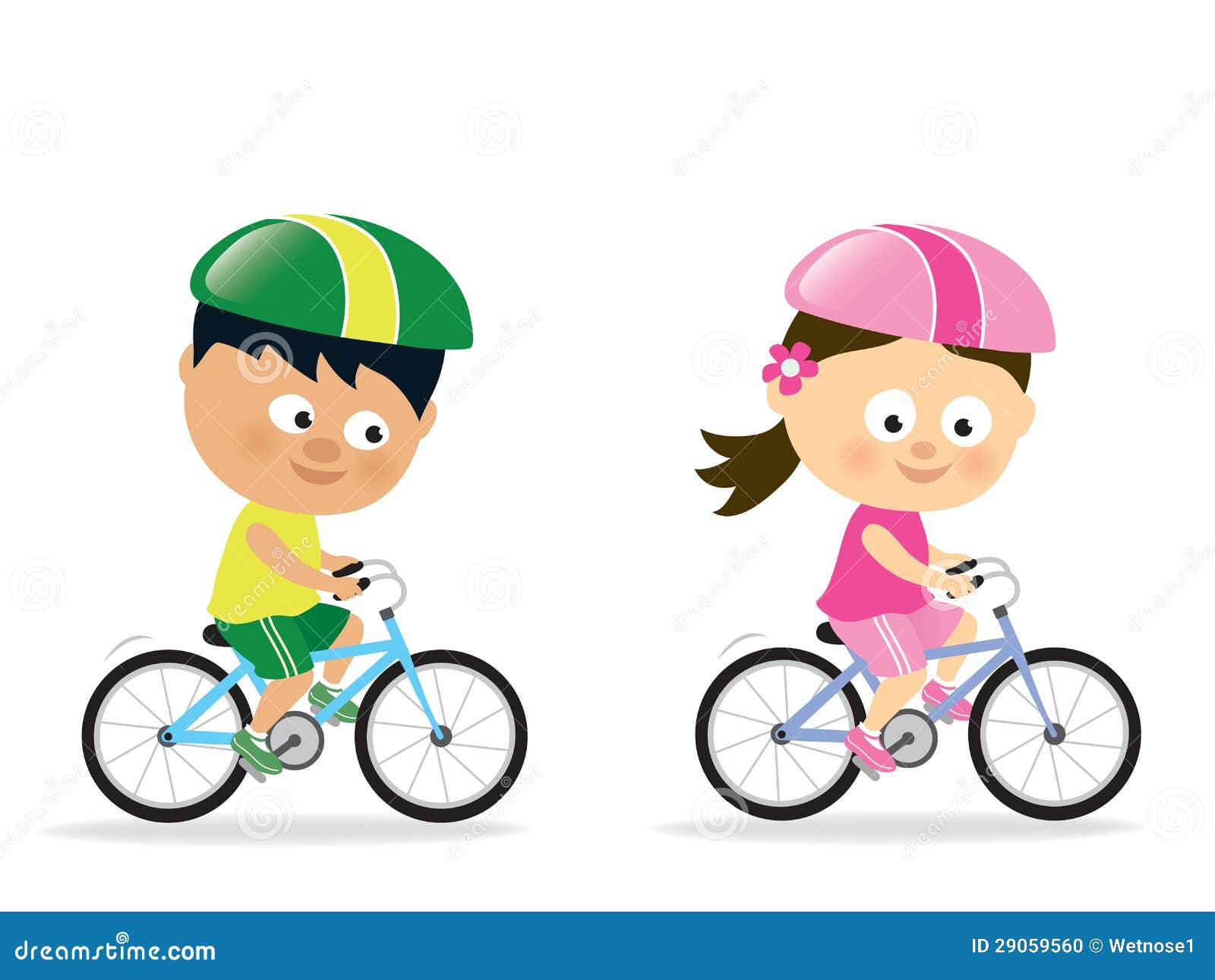 Child Riding A Bike Clipart