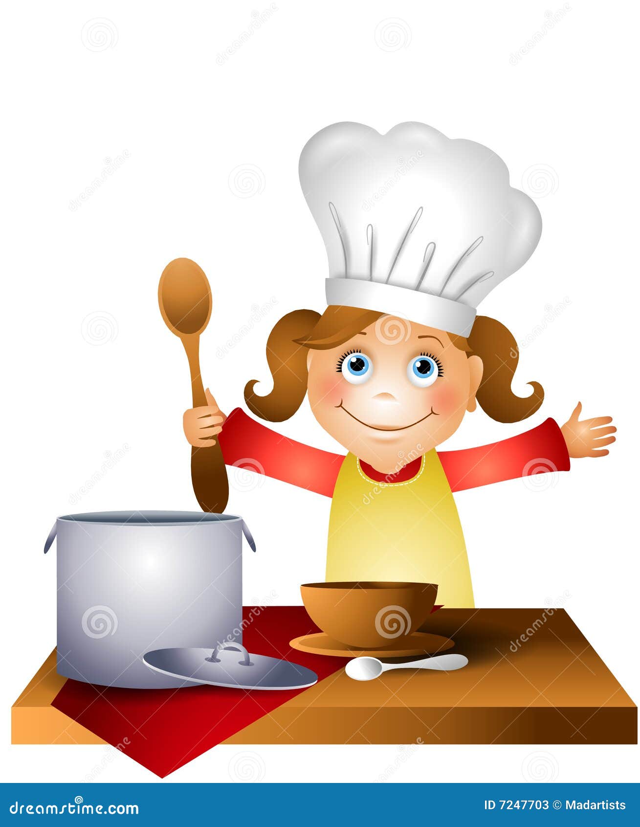 free clipart of girl cooking - photo #24