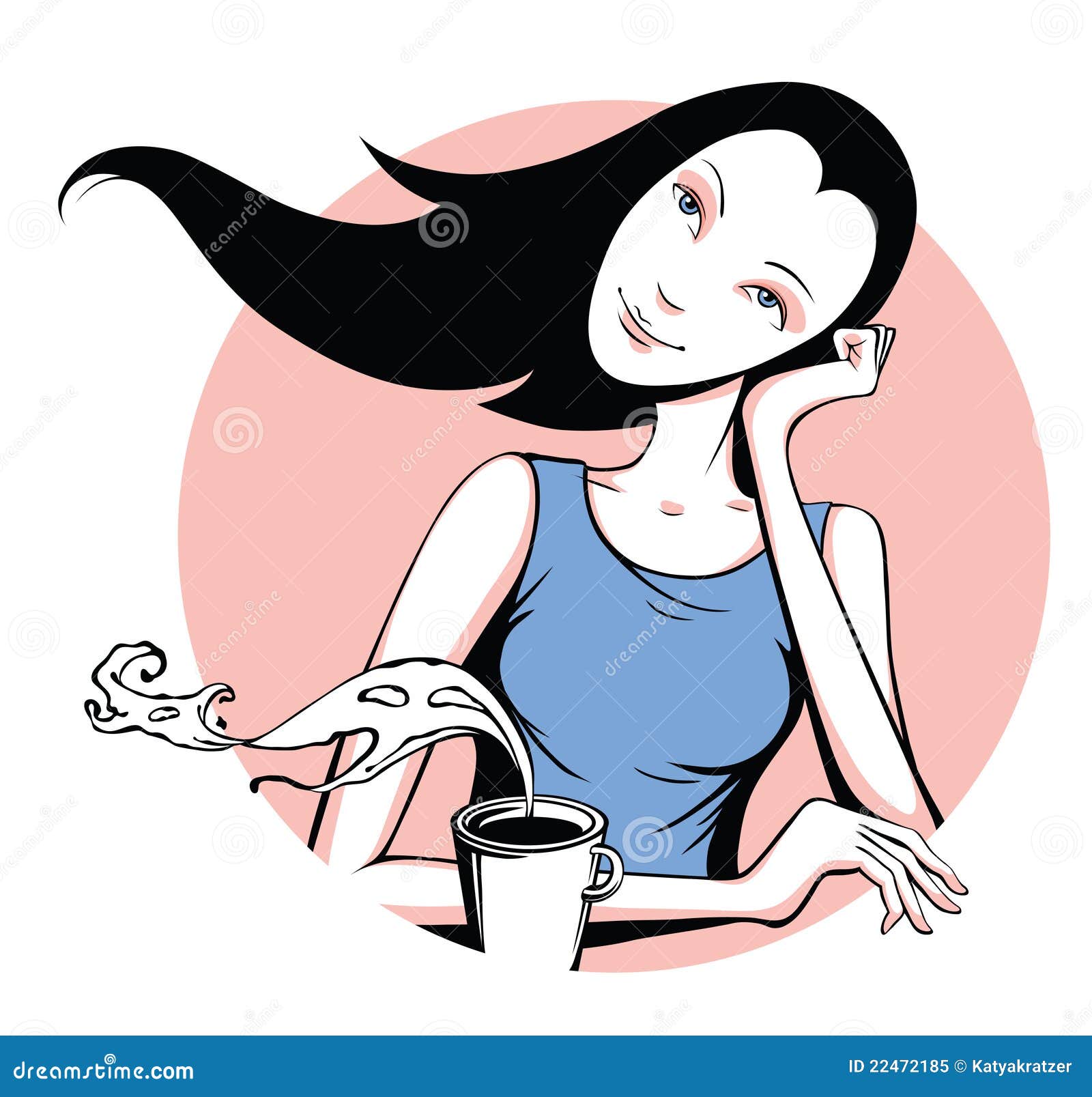 clipart woman drinking coffee - photo #38