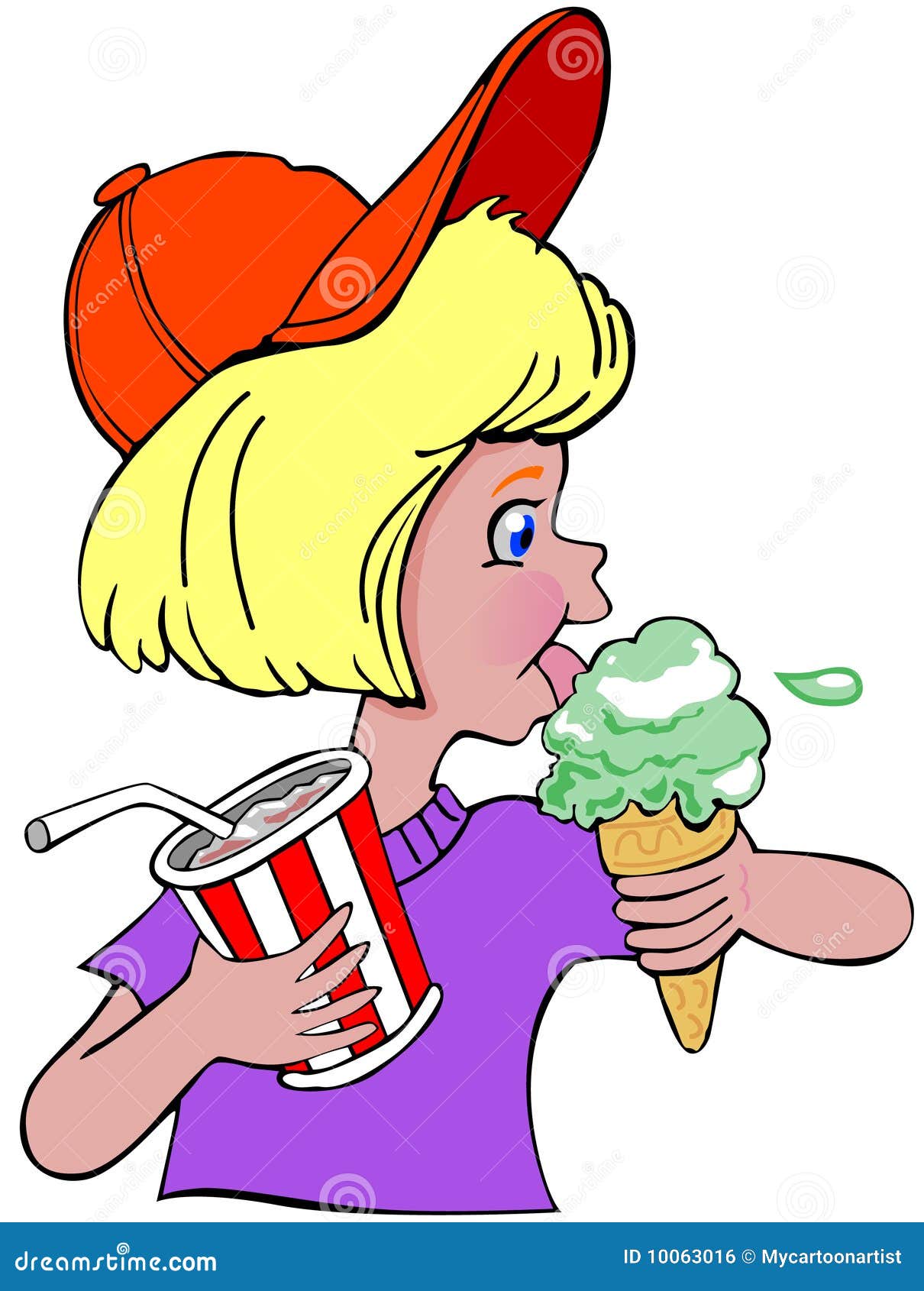 clipart of a girl eating - photo #35