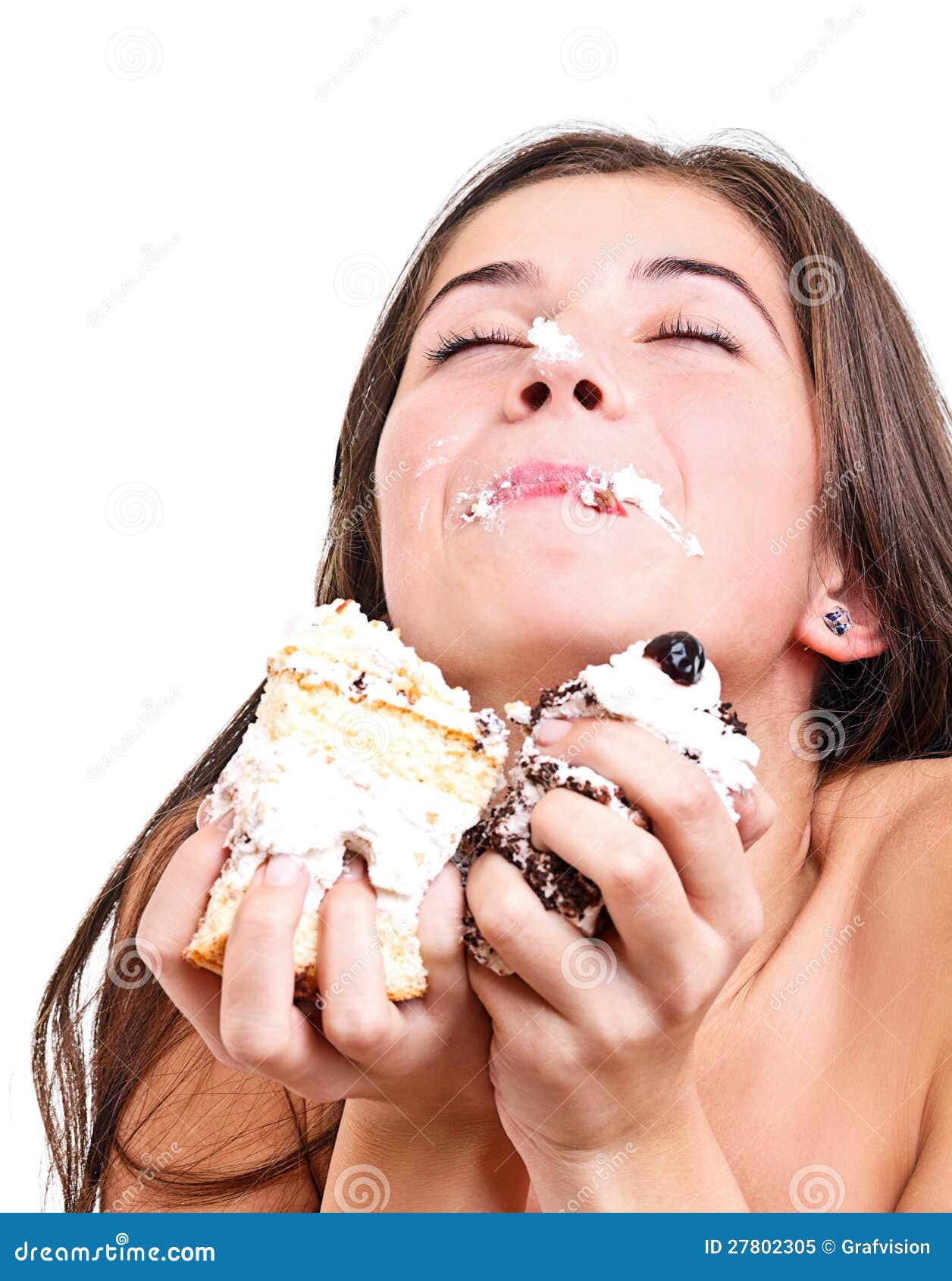 Girl Eating Cake