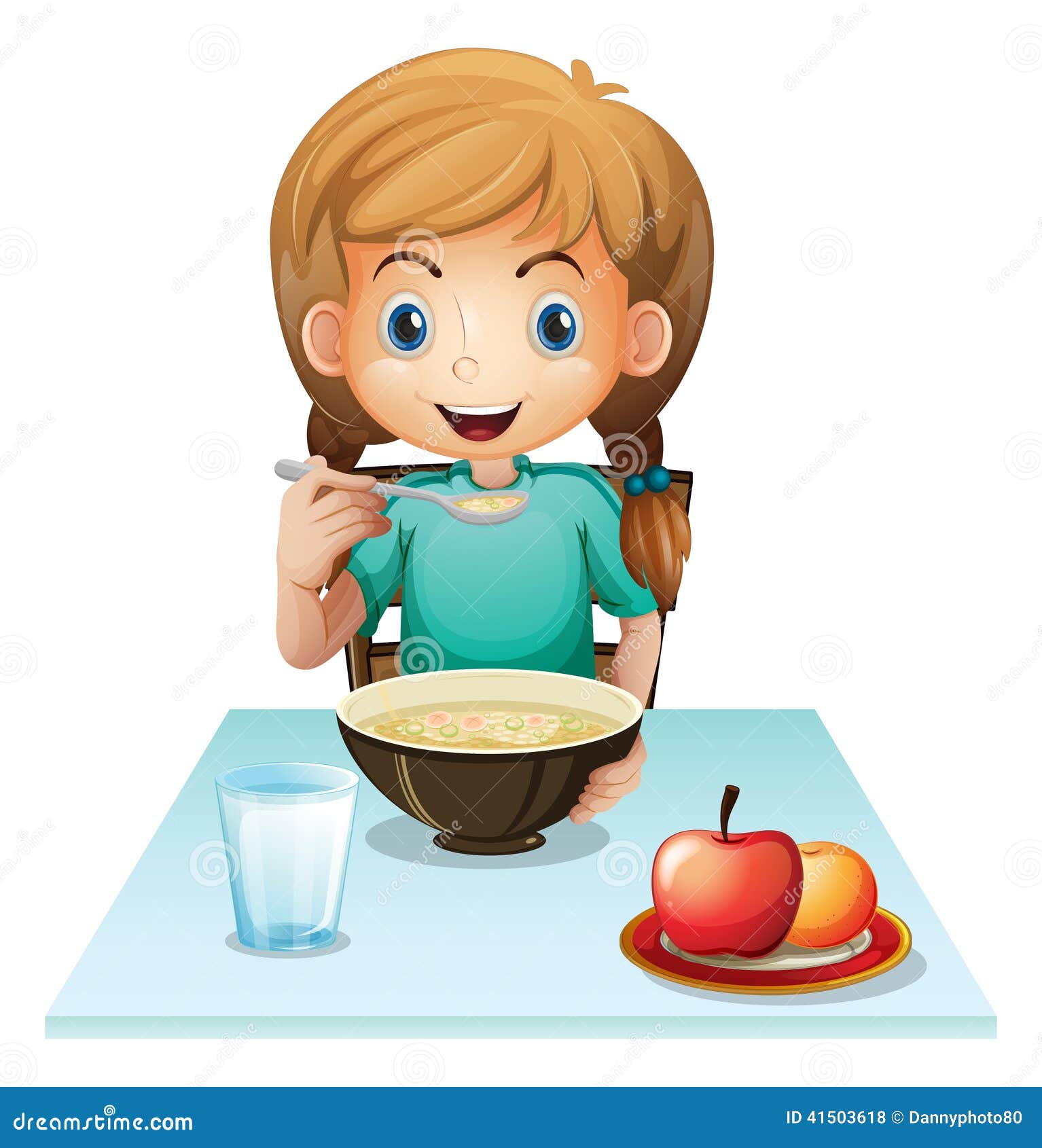 clipart of a girl eating - photo #18