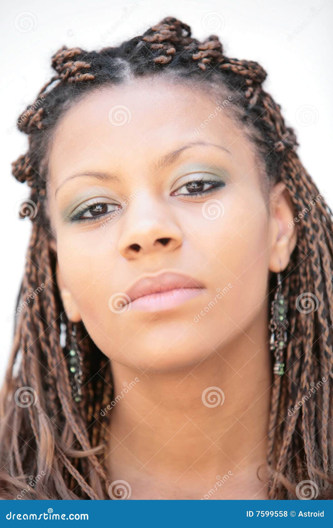 Girl With Exotic Hairstyle Royalty Free Stock Photos - Image: 7599558