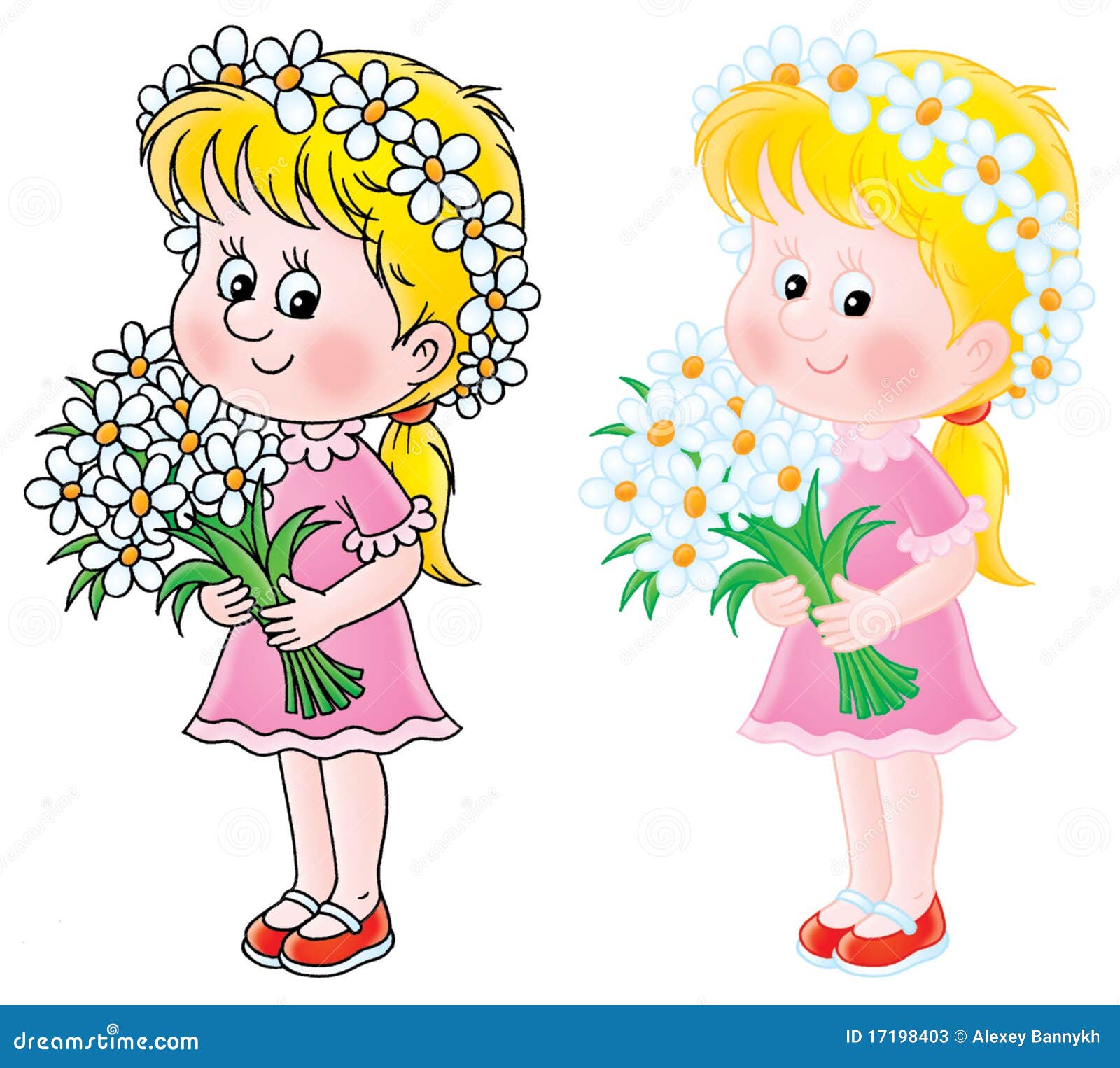 clipart girl with flowers - photo #30