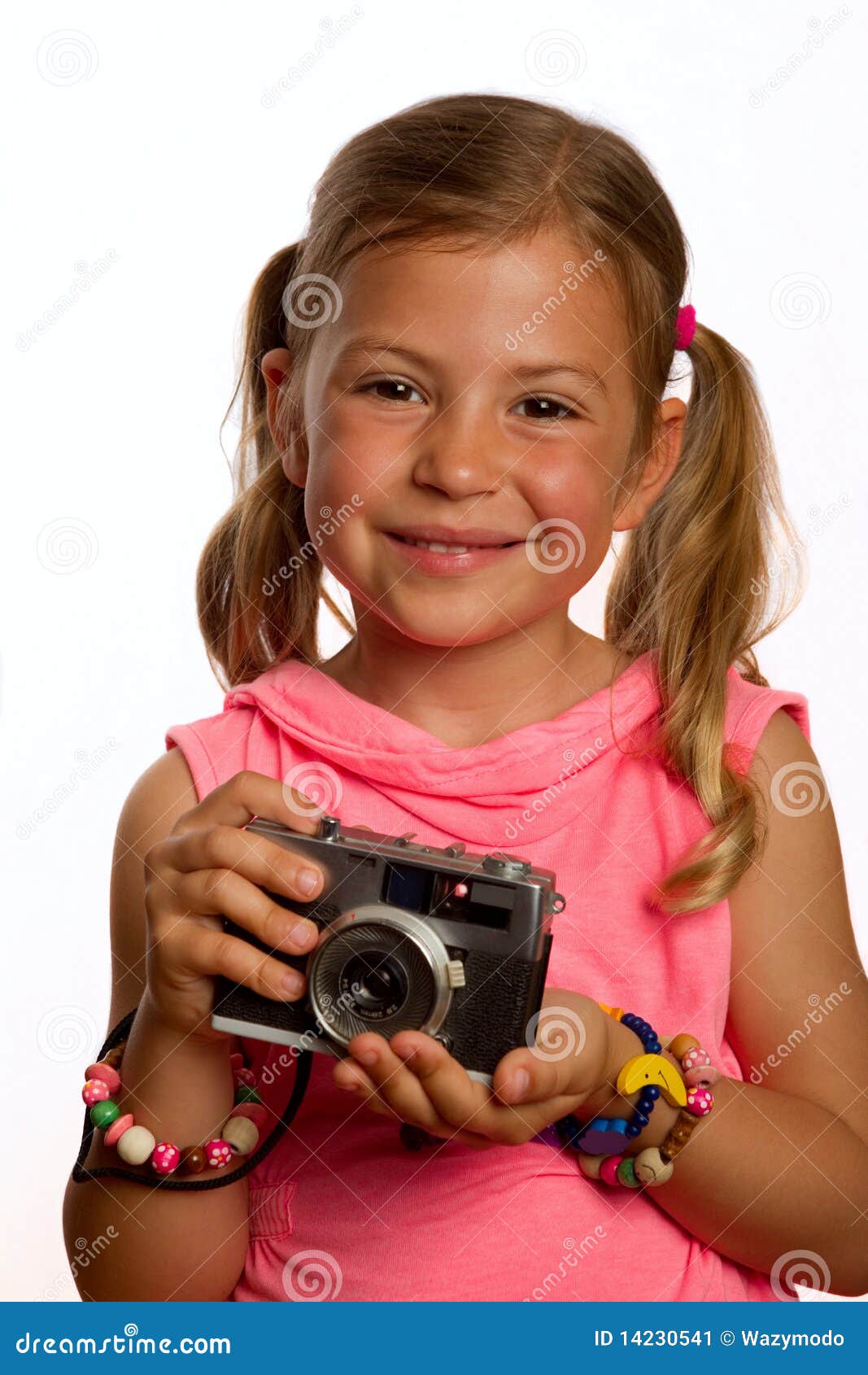 Girl Holding Camera Stock Image Image 14230541