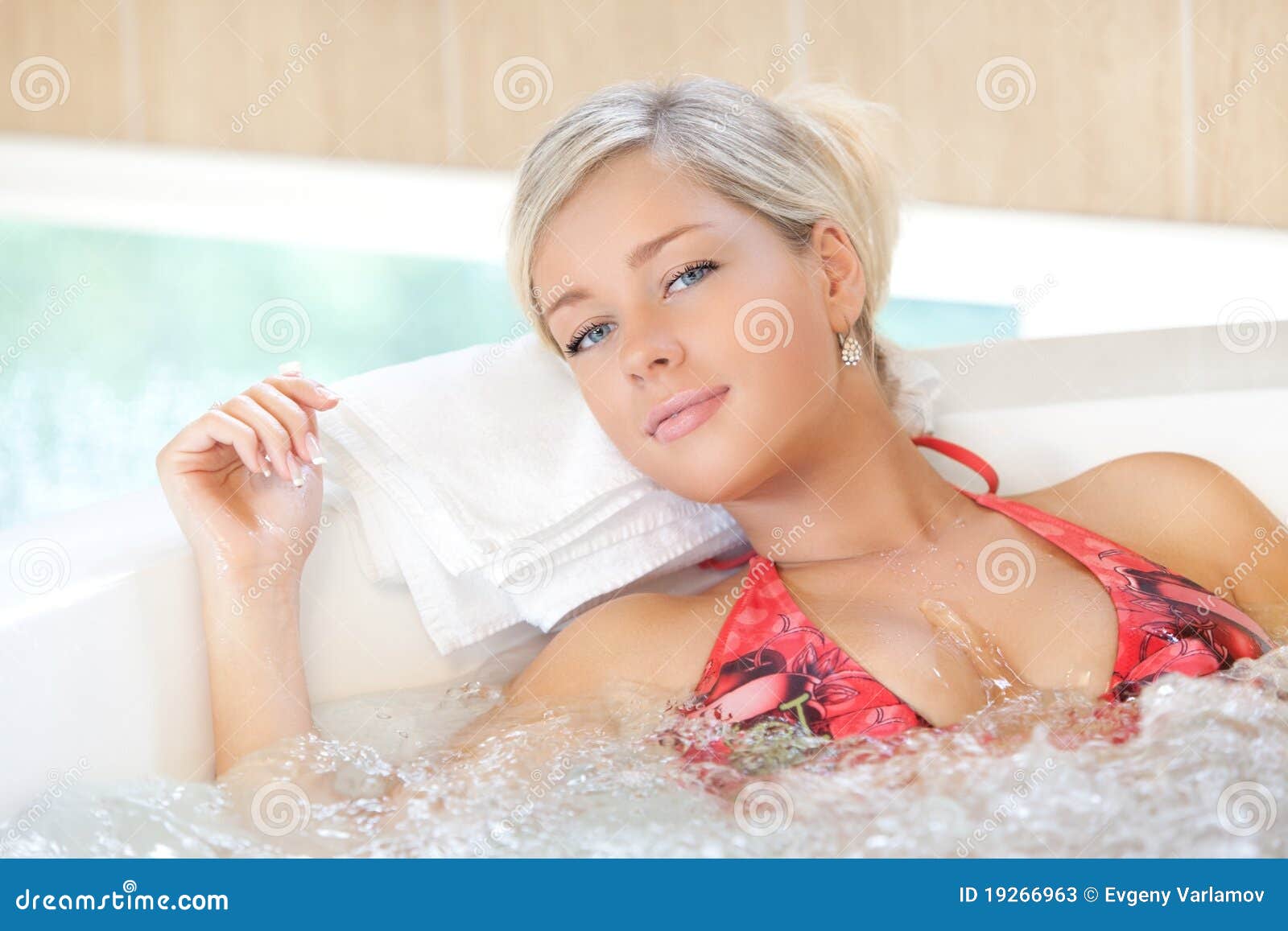 Girl In Jacuzzi Stock Photos  Image: 19266963