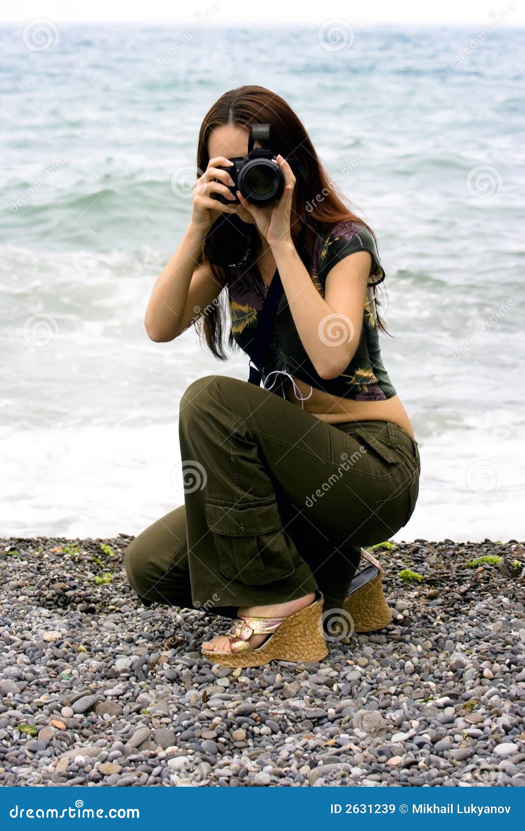The Girl The Photographer Royalty Free Stock Images - Image: 2631239