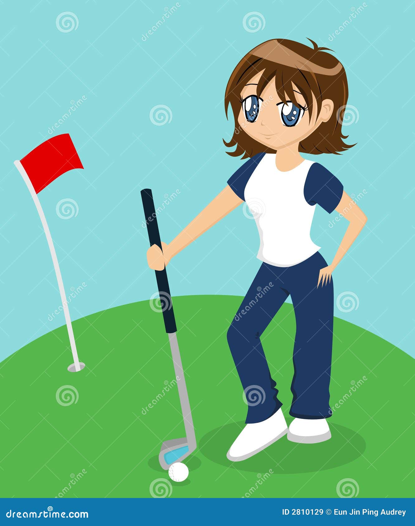 free girl golf clipart - photo #12