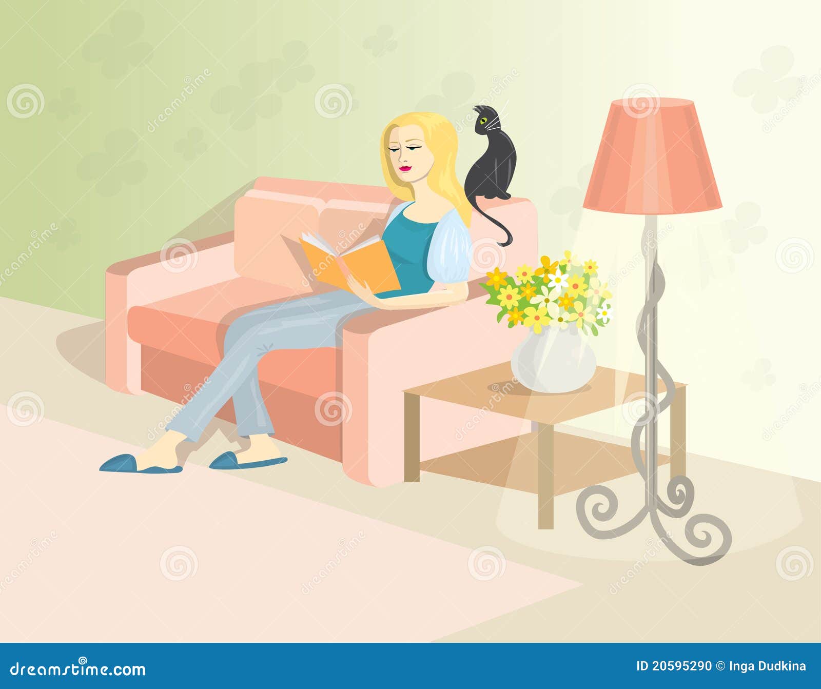 girl relaxing clipart - photo #18