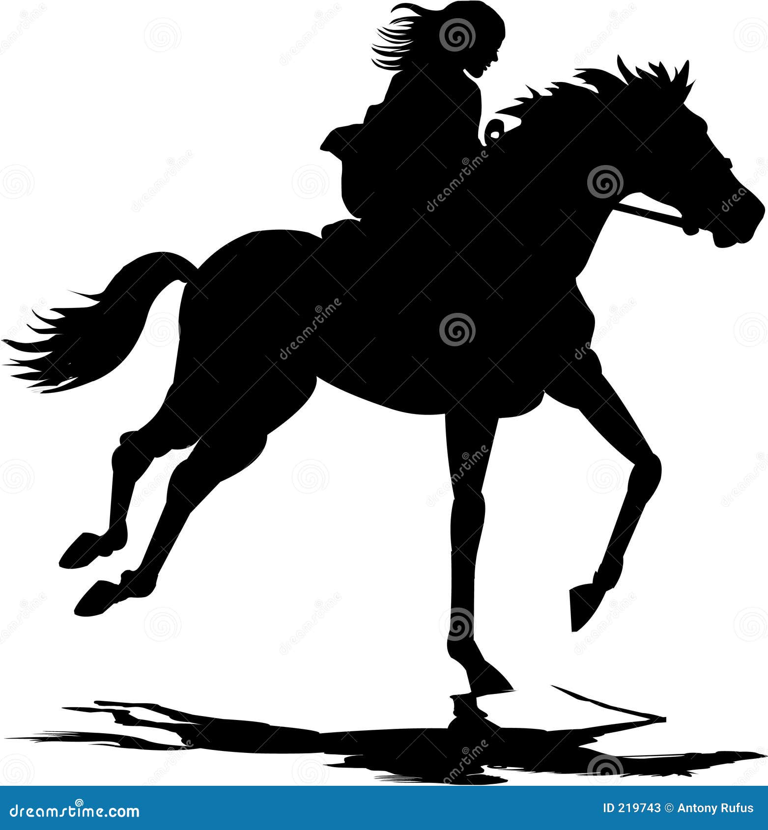 clip art girl riding horse - photo #39