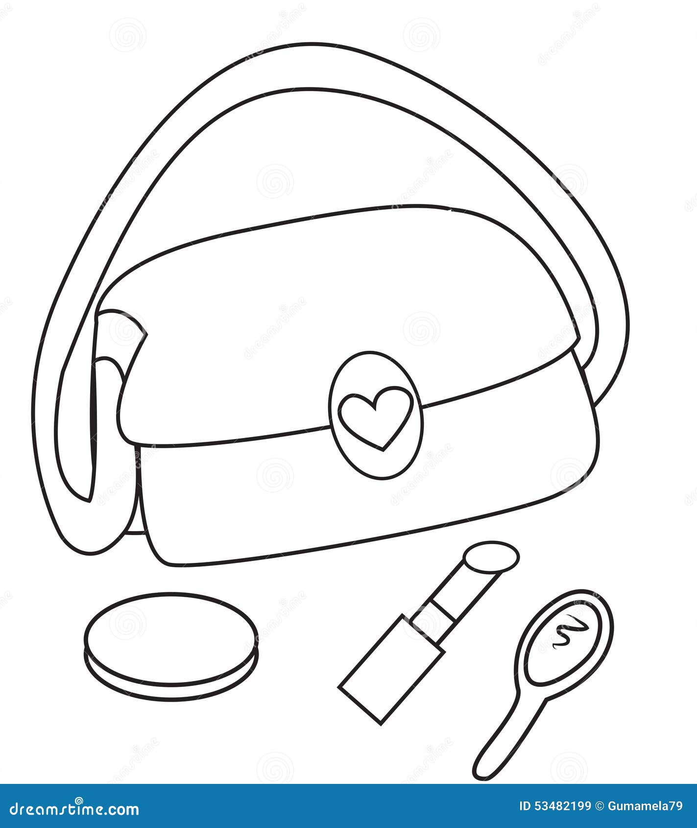 make up coloring pages for girls - photo #8
