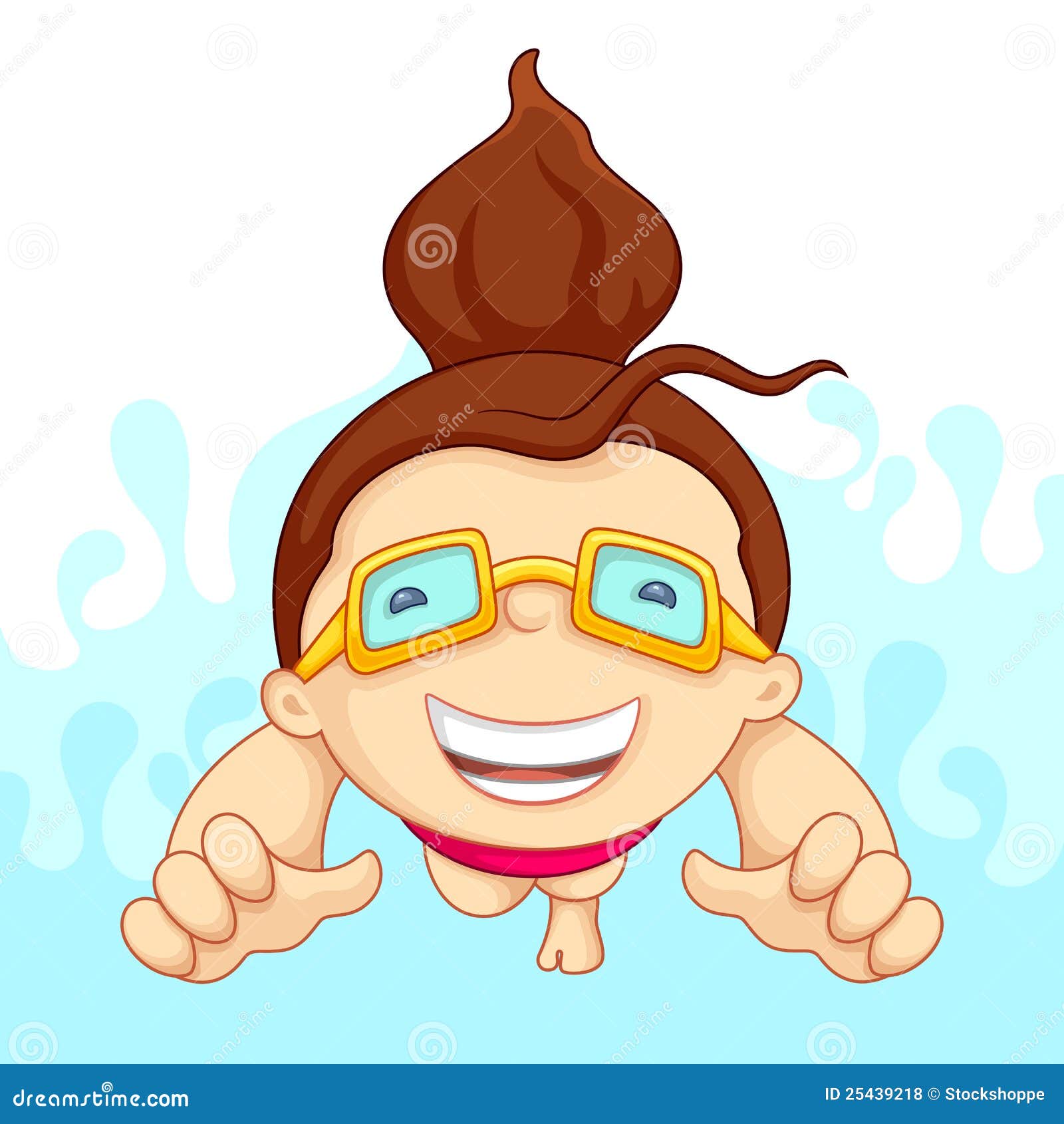 girl swimming clipart - photo #16