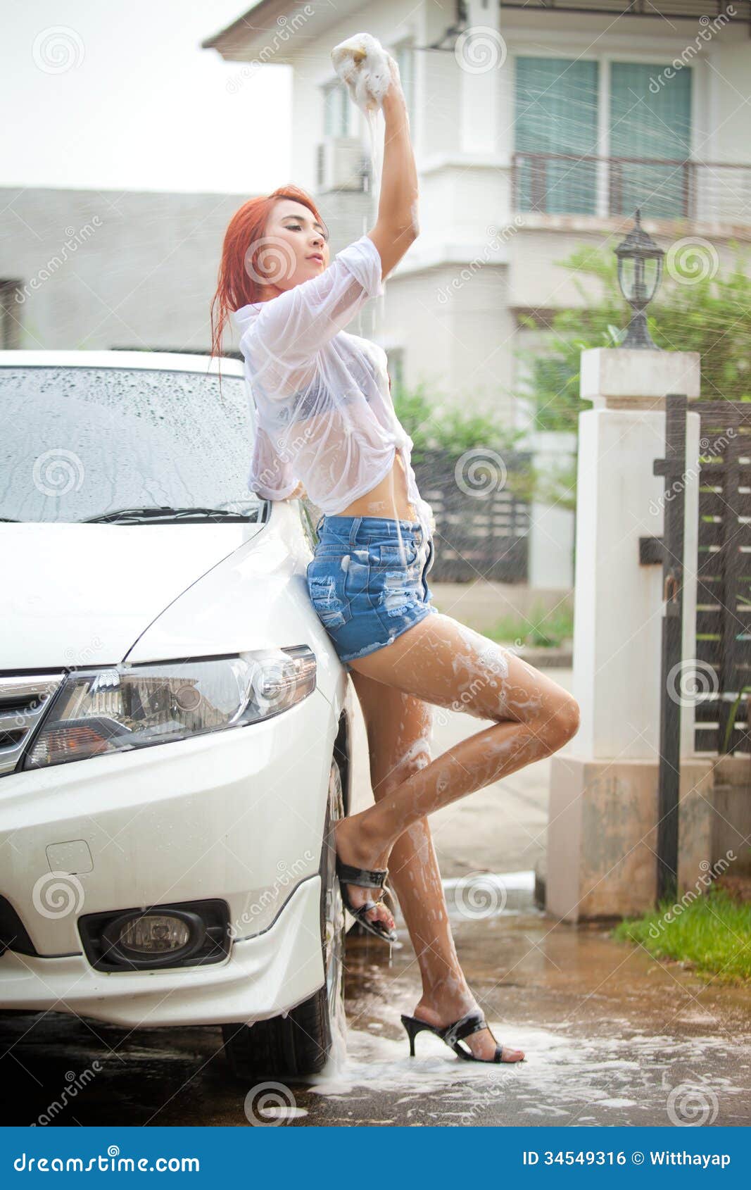 Asian Lesbians Washing Car Porn Galleries