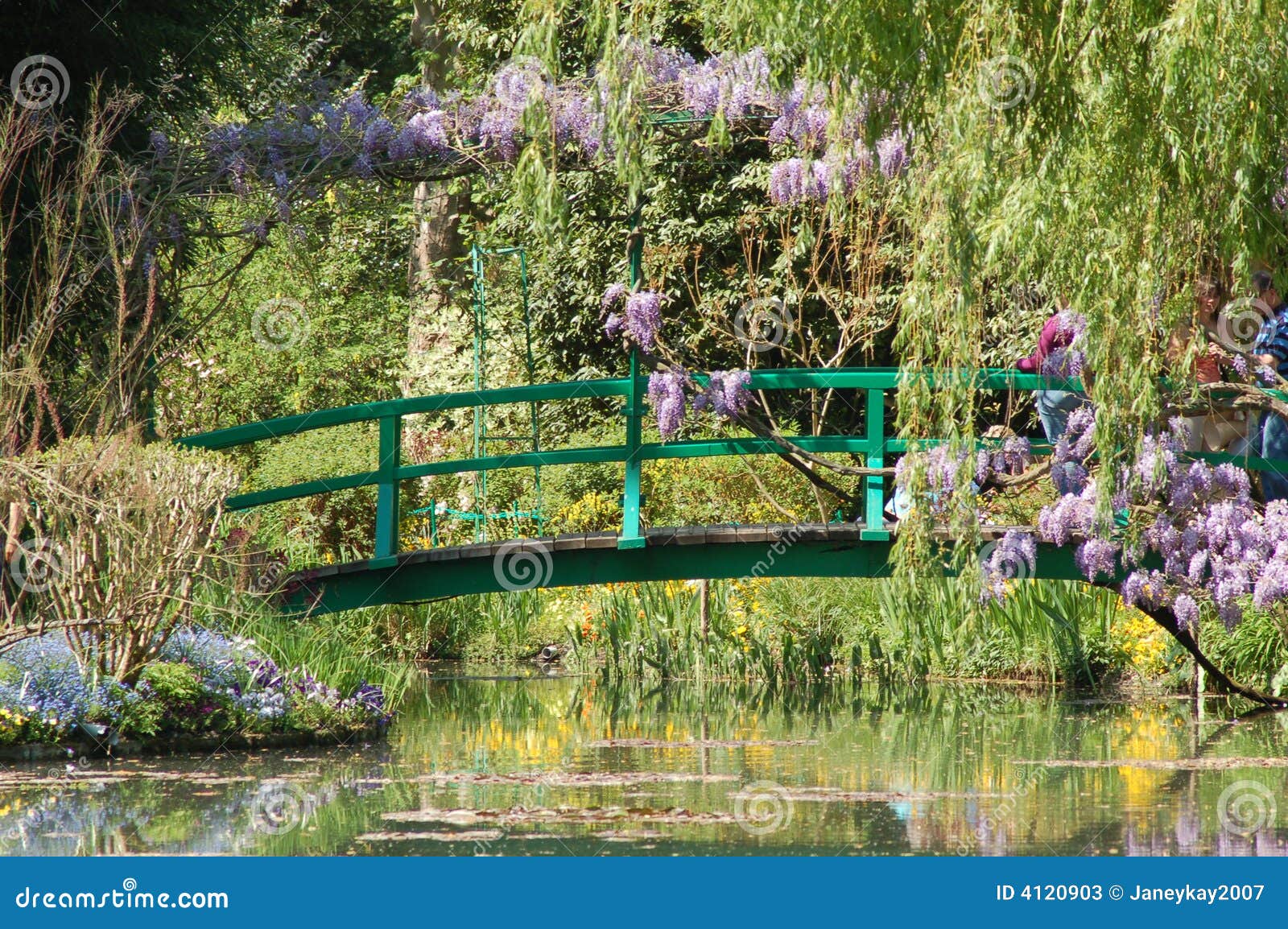 Giverney De Tuin Van Stock Foto's Afbeelding 4120903