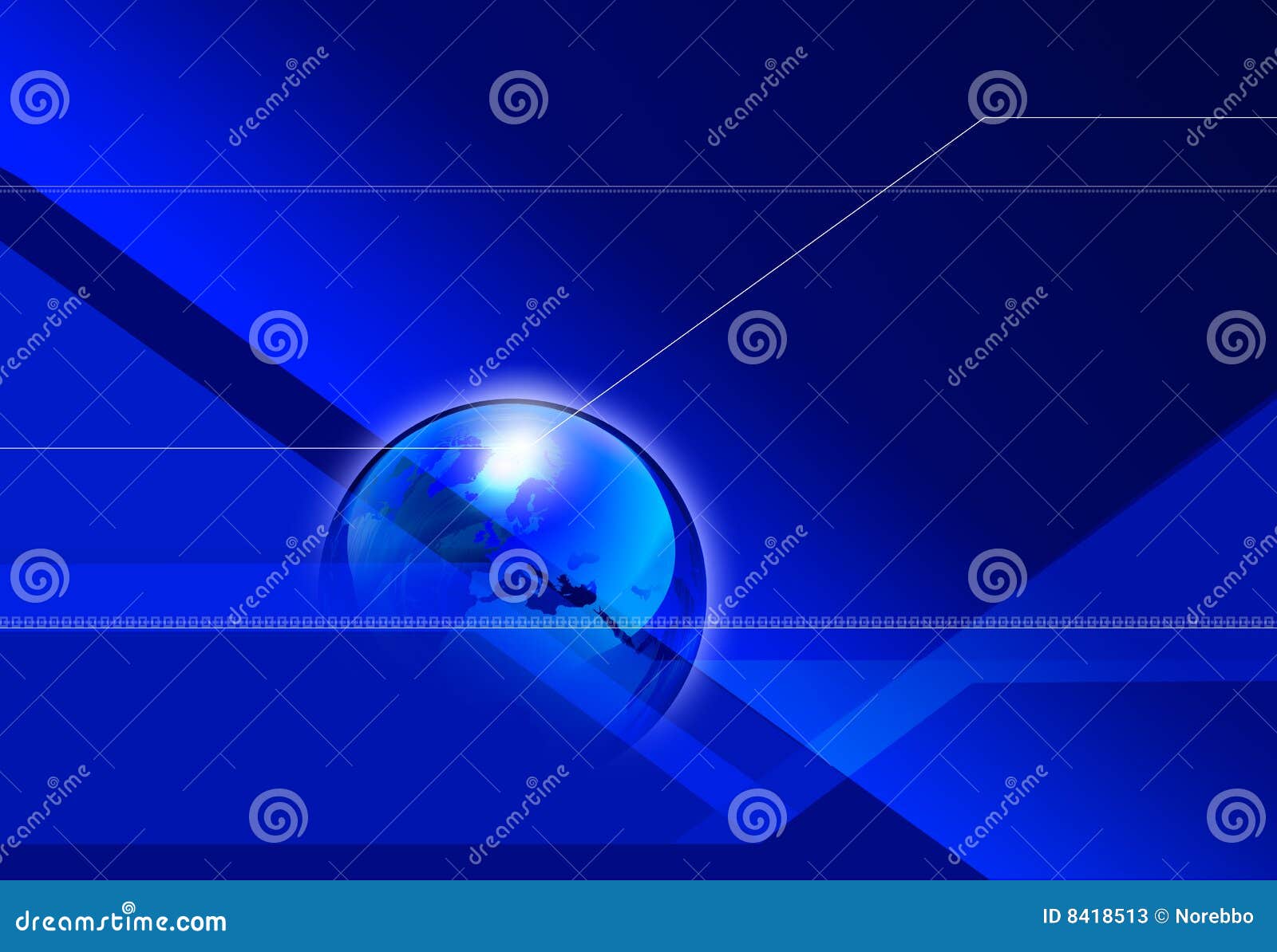 Stock Photos: Global Angular Blue Background. Image: 8418513