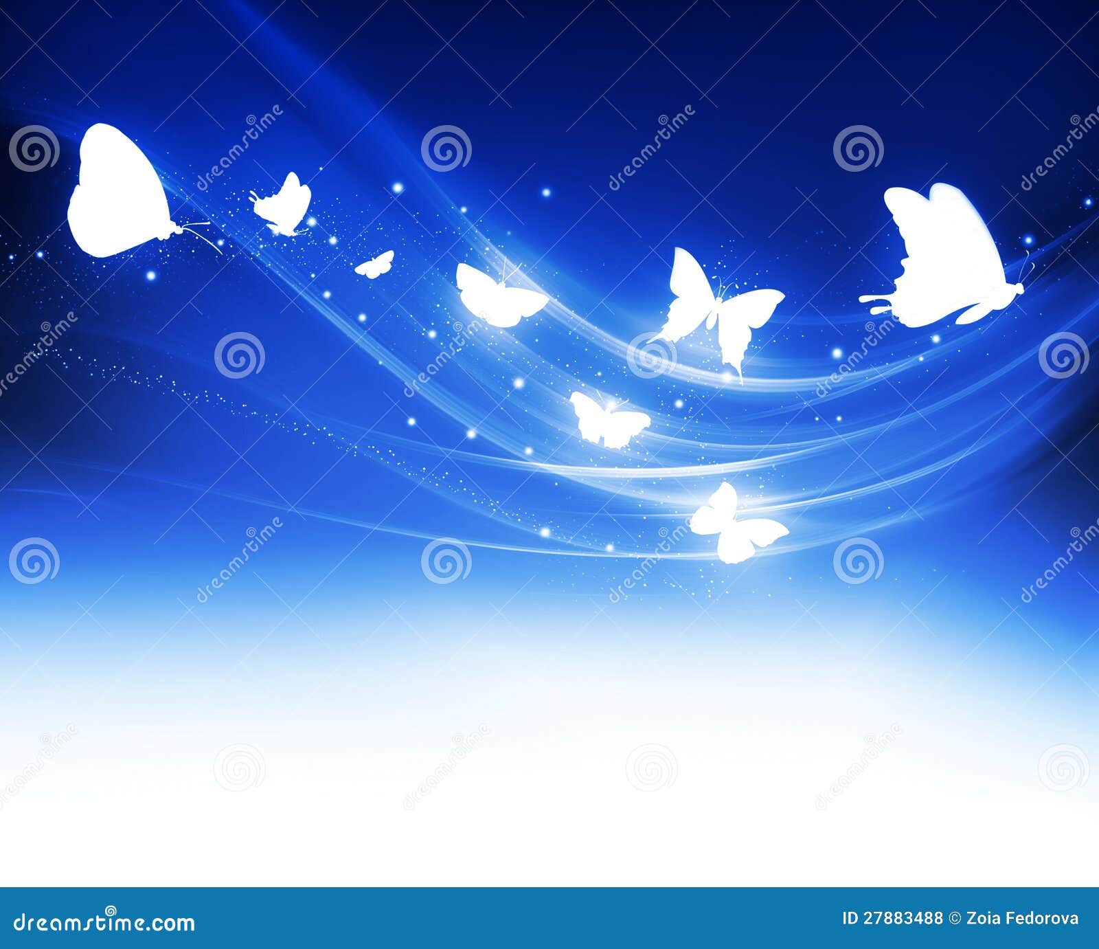 Glowing Butterflies Royalty Free Stock Photos - Image: 27883488