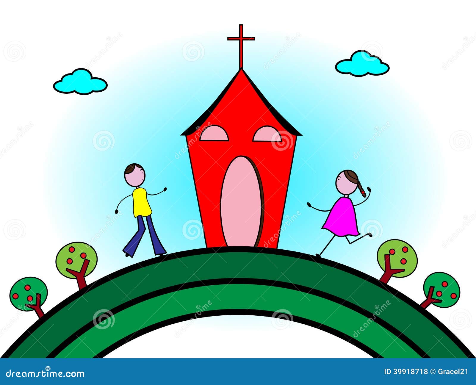 clipart family going to church - photo #47
